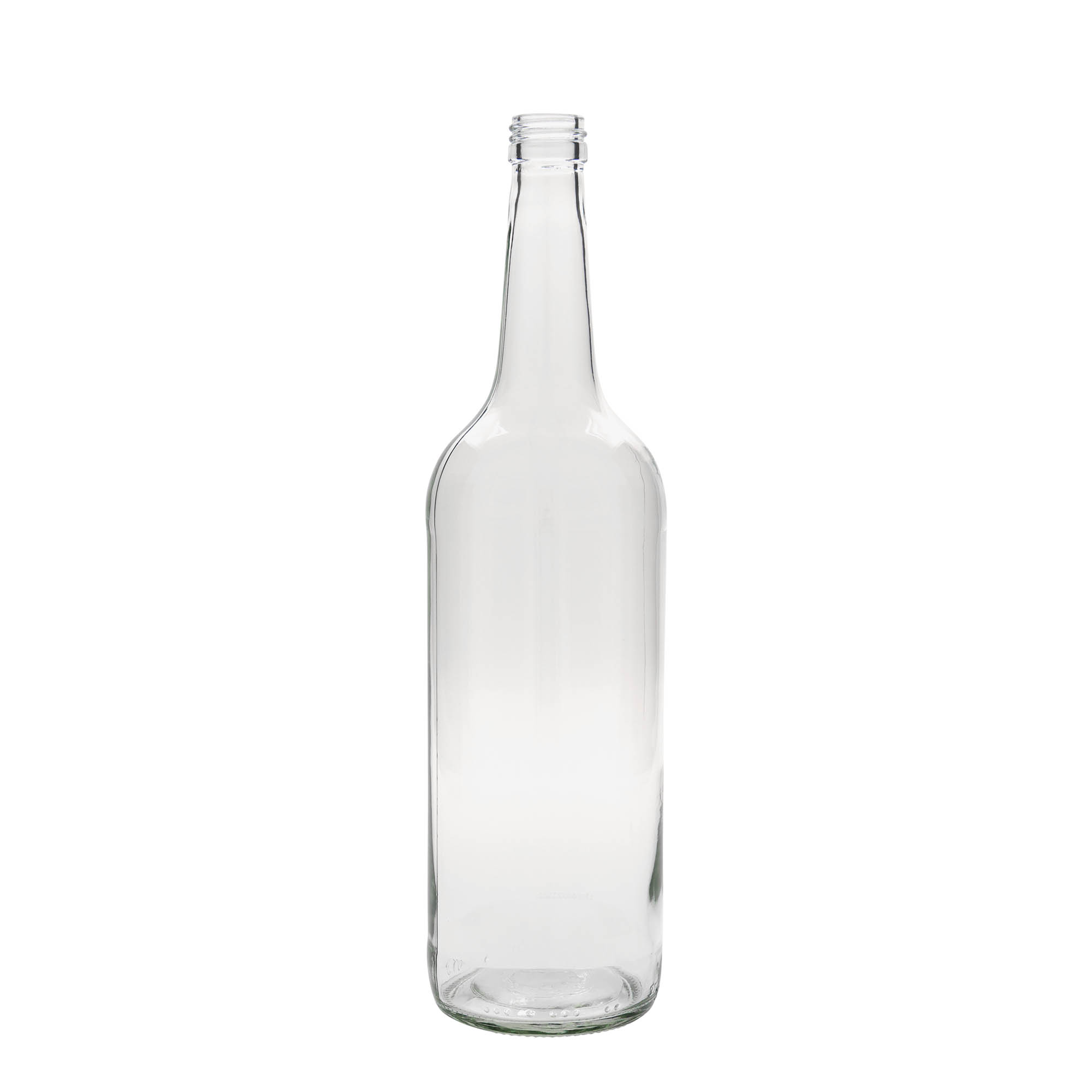 1.000 ml steklenica z ravnim vratom, odprtina: PP 28 1.000 ml steklenica z ravnim vratom, odprtina: PP 28