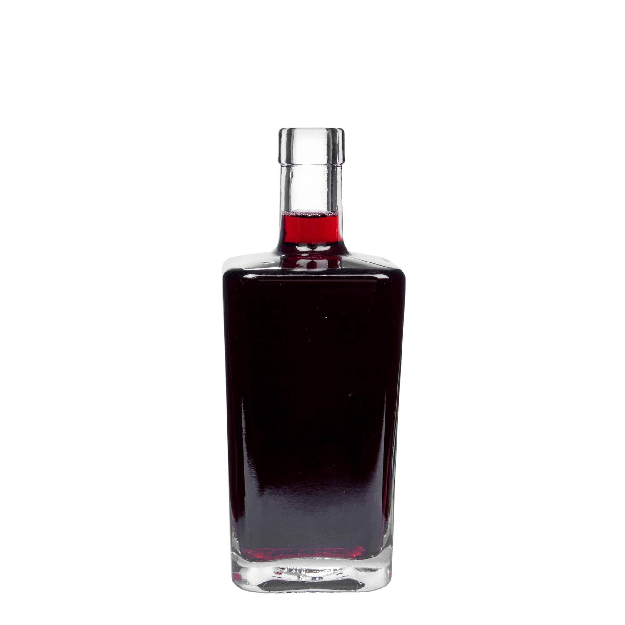 500 ml steklena steklenica »Noel«, kvadratna, ustje: pluta