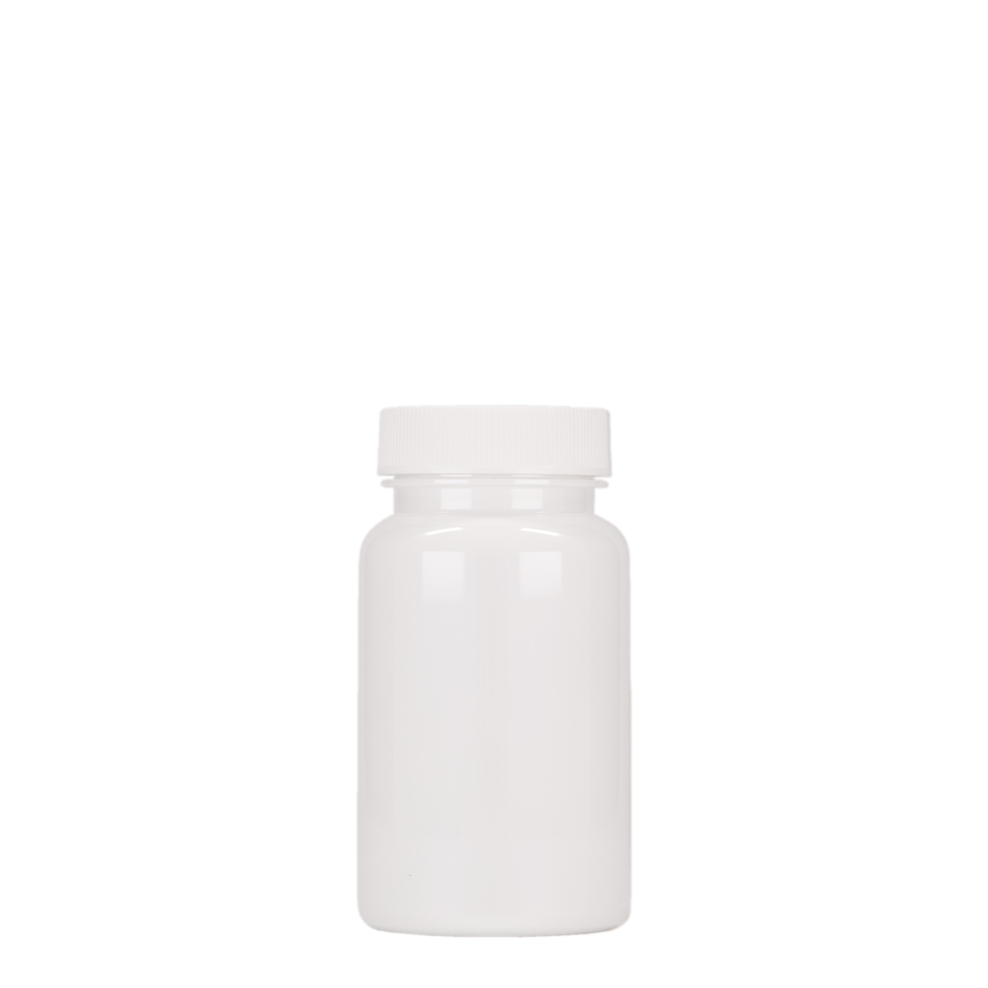 100 ml pakirna posodica PET, plastika, bela, ustje: GPI 38/400