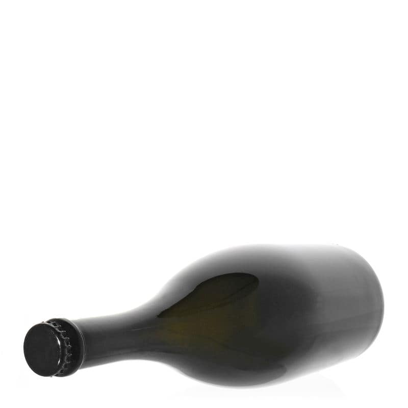 750 ml steklenica za sekt »Carmen«, steklo, antično zelena, ustje: kronski zamašek
