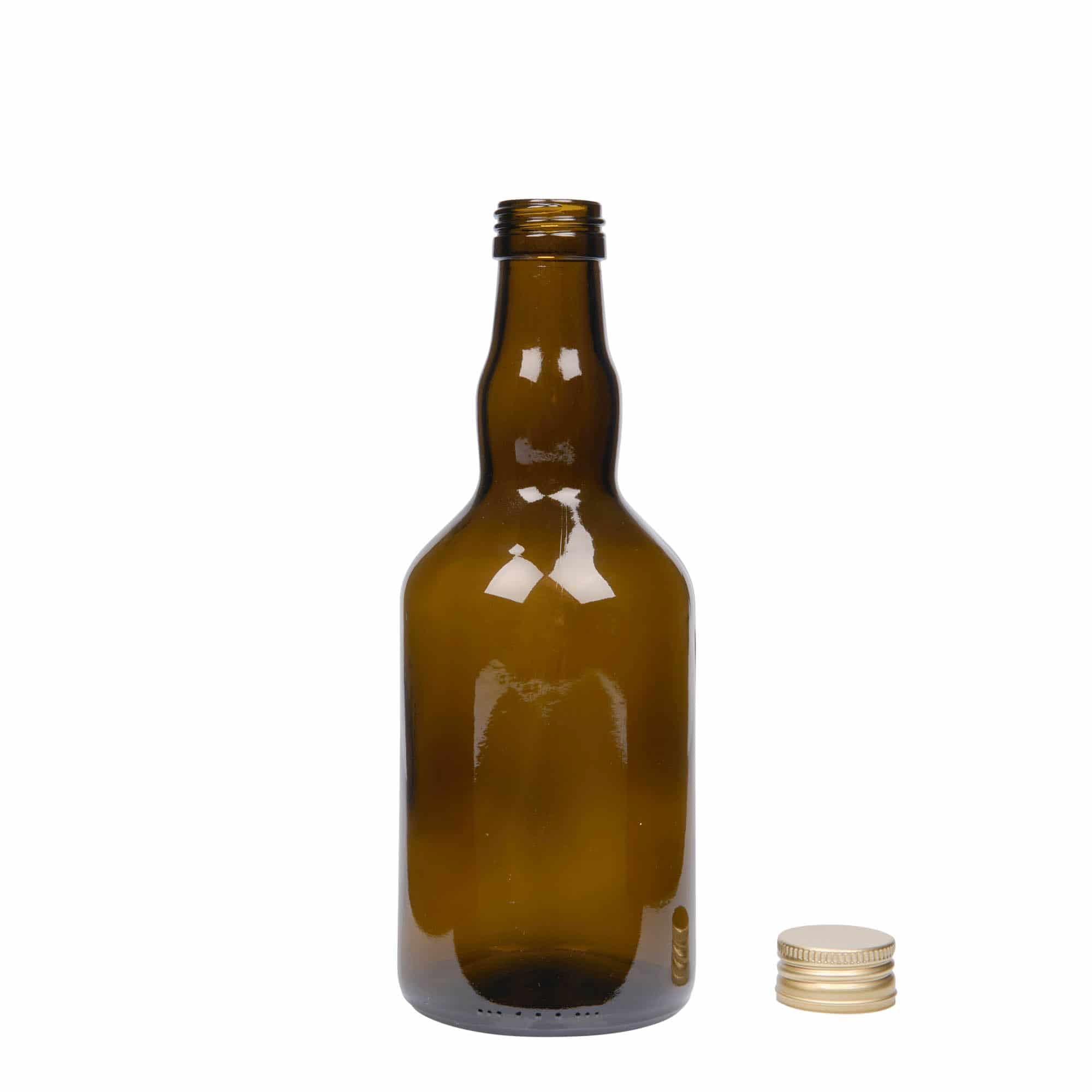 500 ml steklenica 'Olona', starinsko zelena, odprtina: PP 31,5