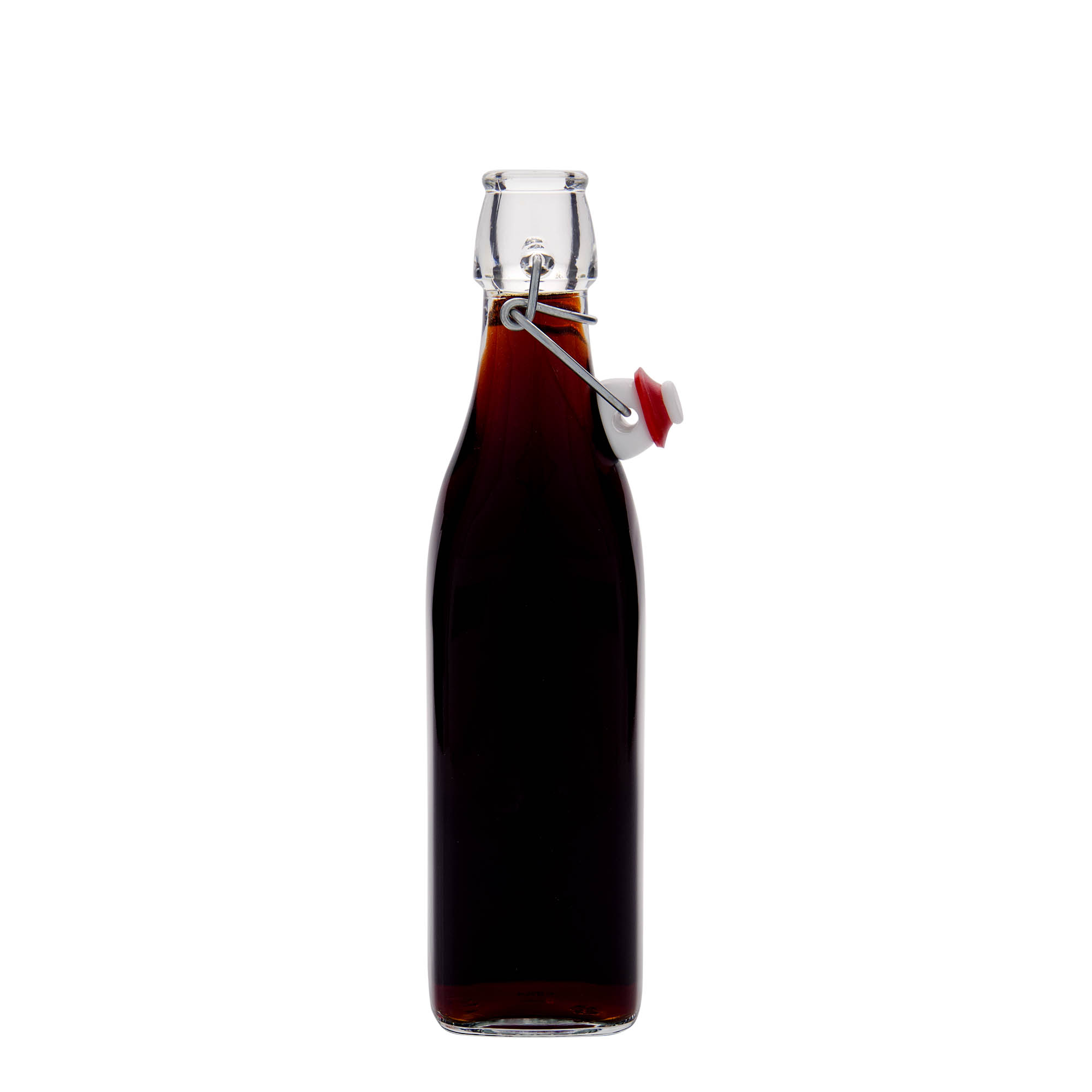 500 ml steklenica 'Swing, kvadratna, odprtina: sponka za zapiranje