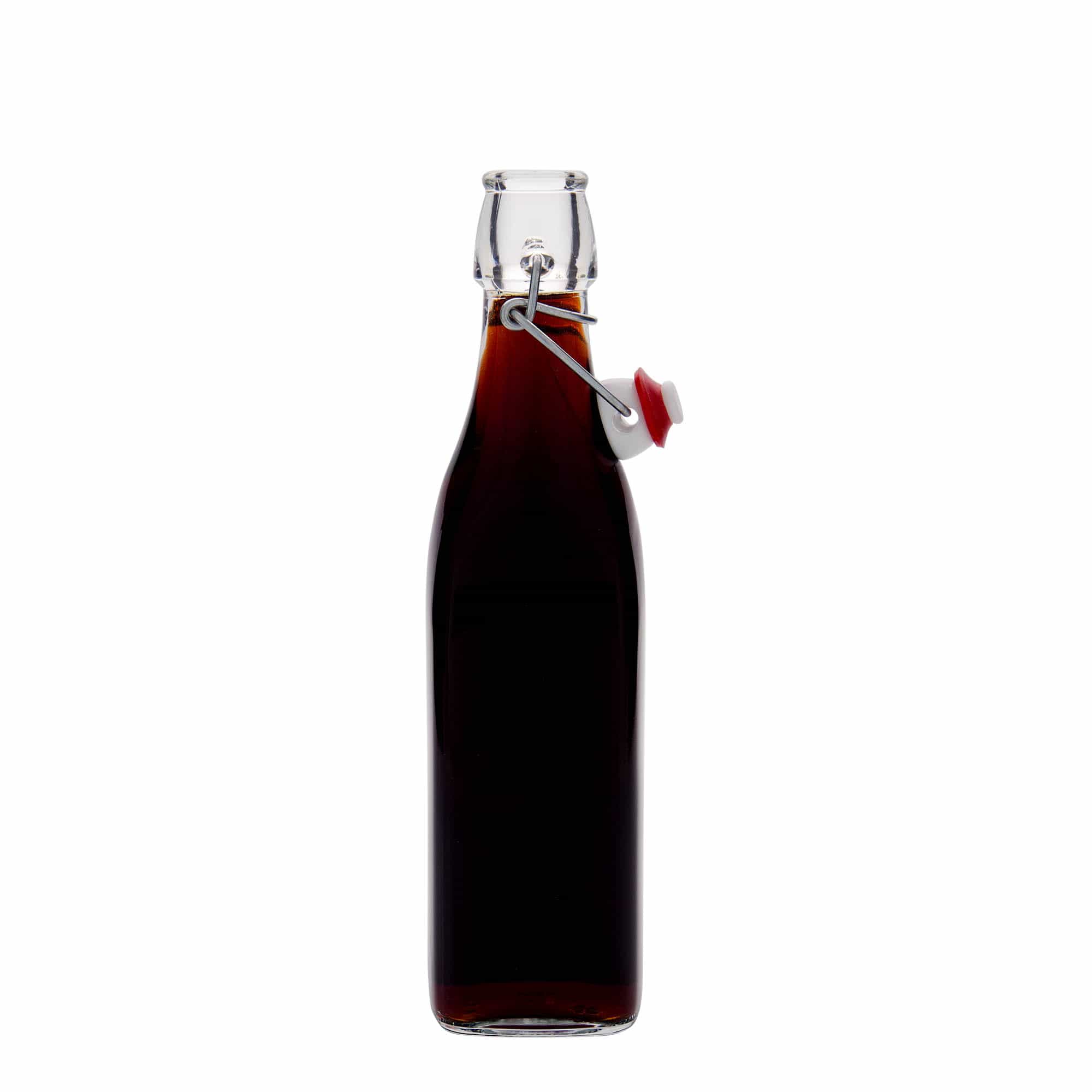 500 ml steklenica 'Swing, kvadratna, odprtina: sponka za zapiranje