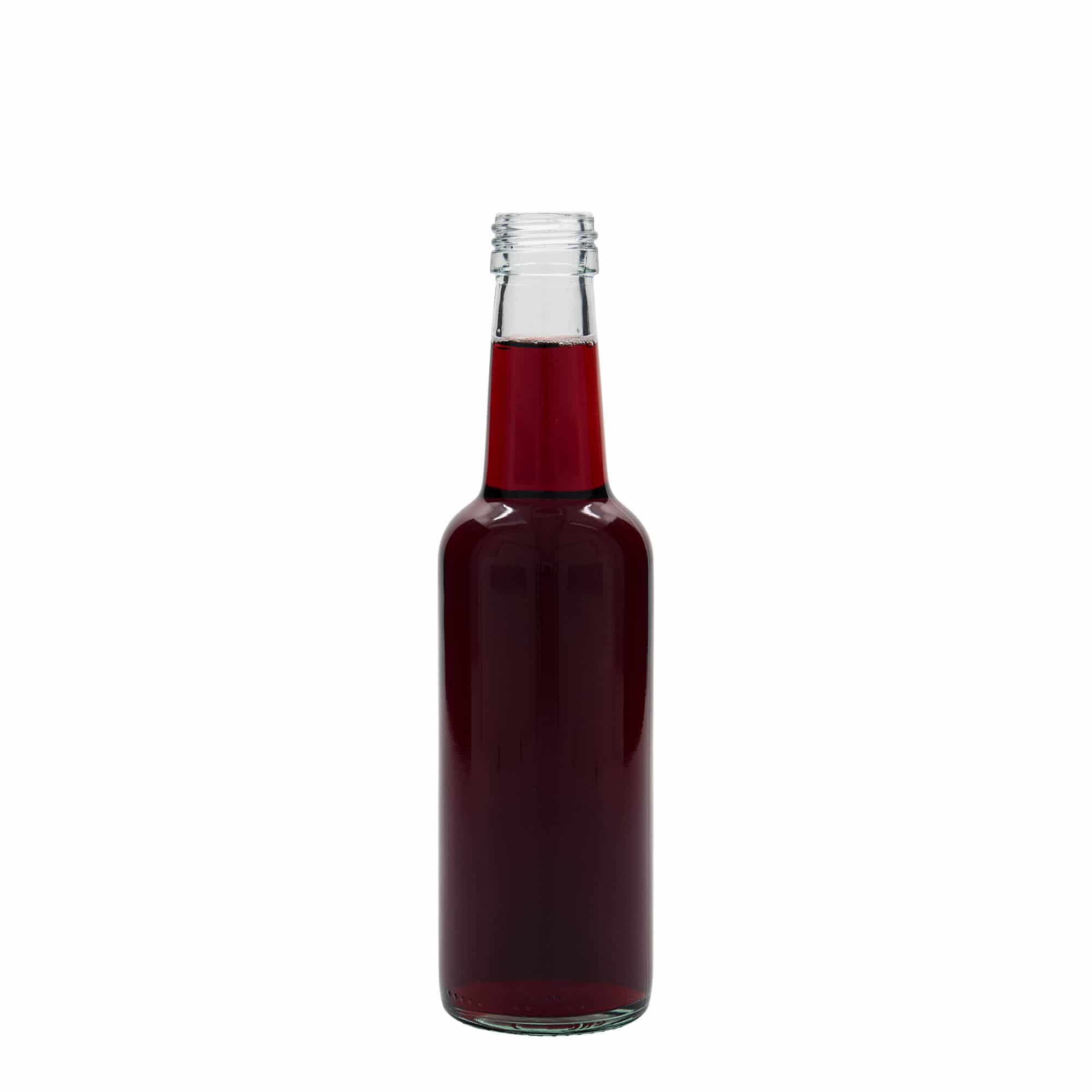 250 ml steklenica z ravnim vratom, odprtina: PP 28