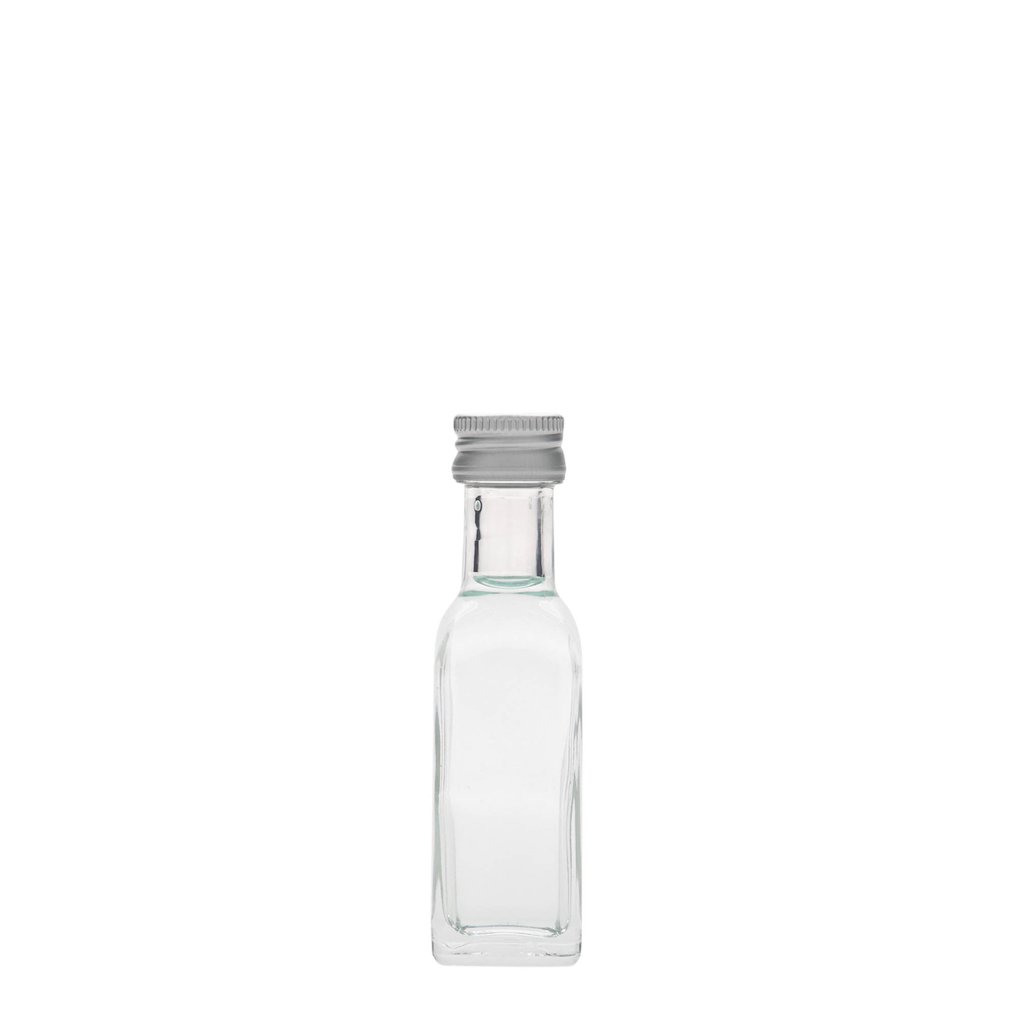 20 ml steklenička 'Marasca', kvadratna, odprtina: PP 18