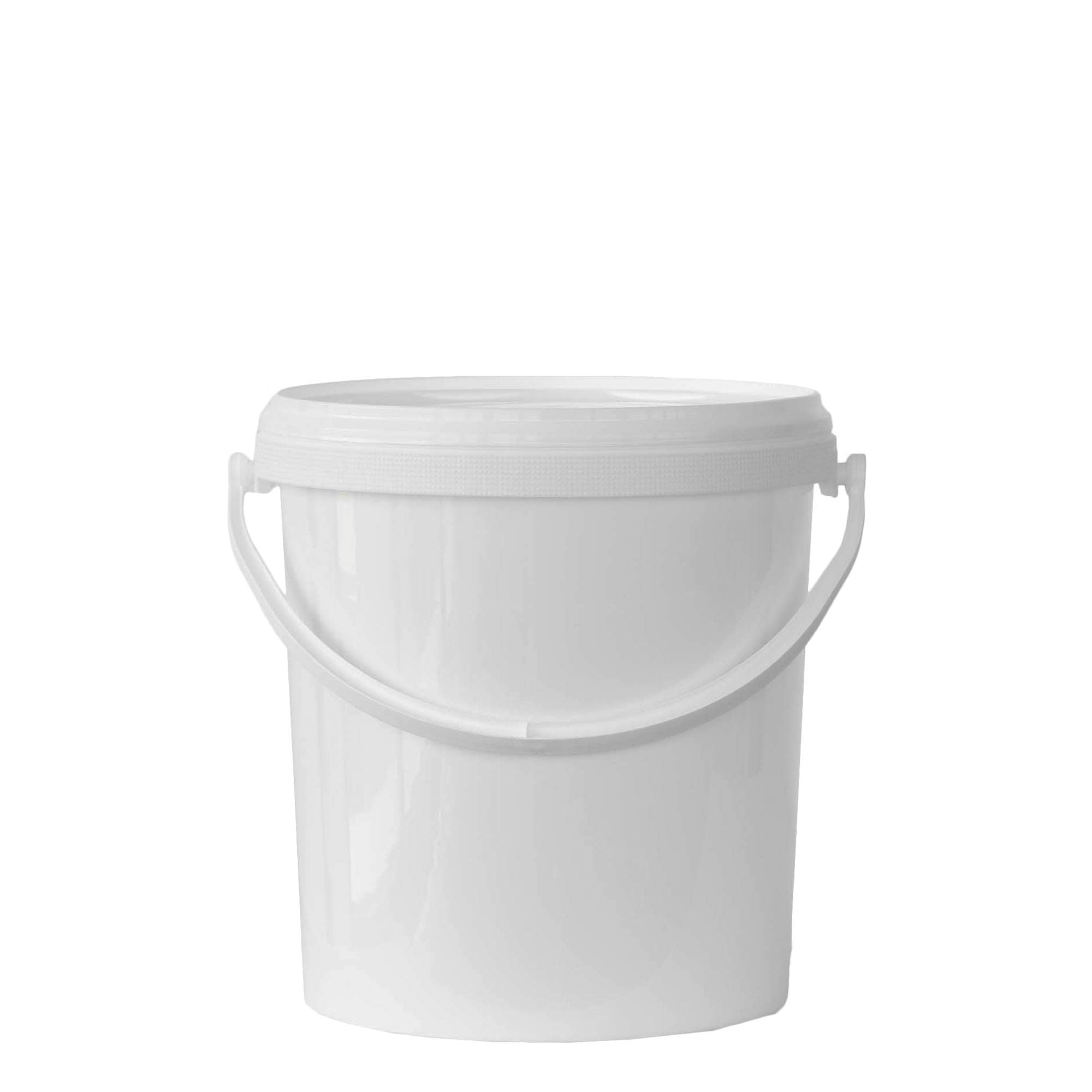 6 l vedro, plastika PP, bela