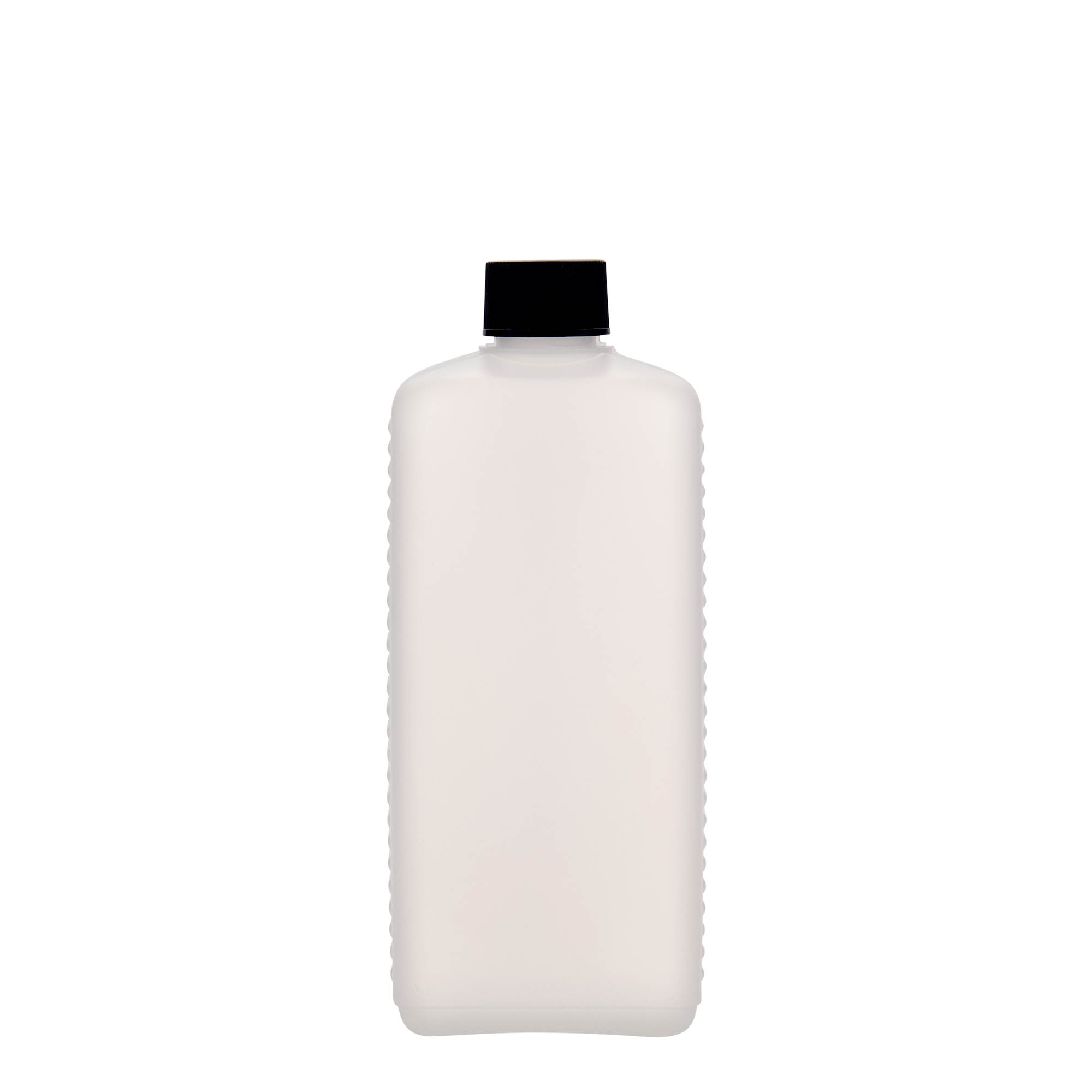 500 ml kanister steklenica, pravokotna, HDPE-plastika, naravna, odprtina: DIN 25 EPE