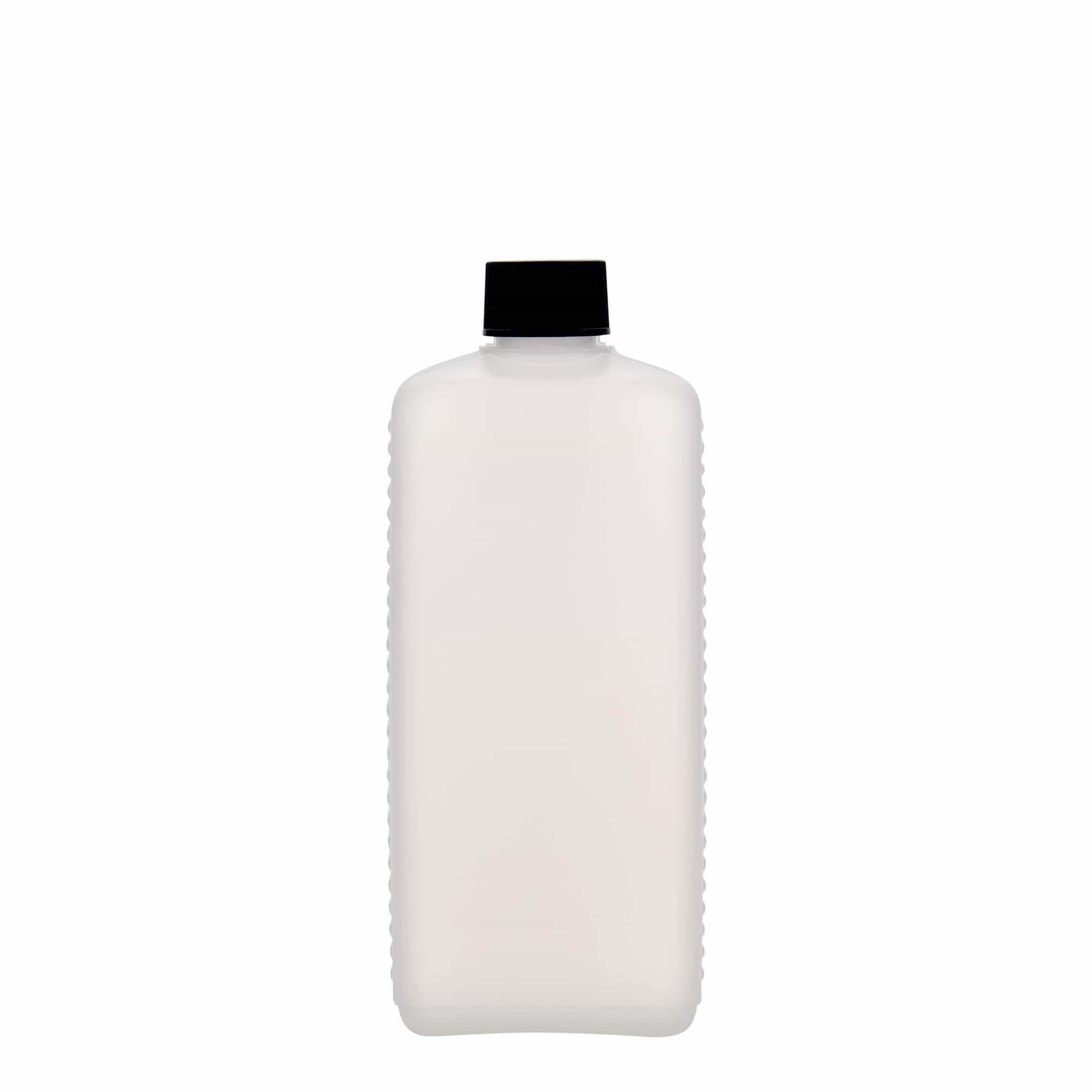 500 ml kanister steklenica, pravokotna, HDPE-plastika, naravna, odprtina: DIN 25 EPE
