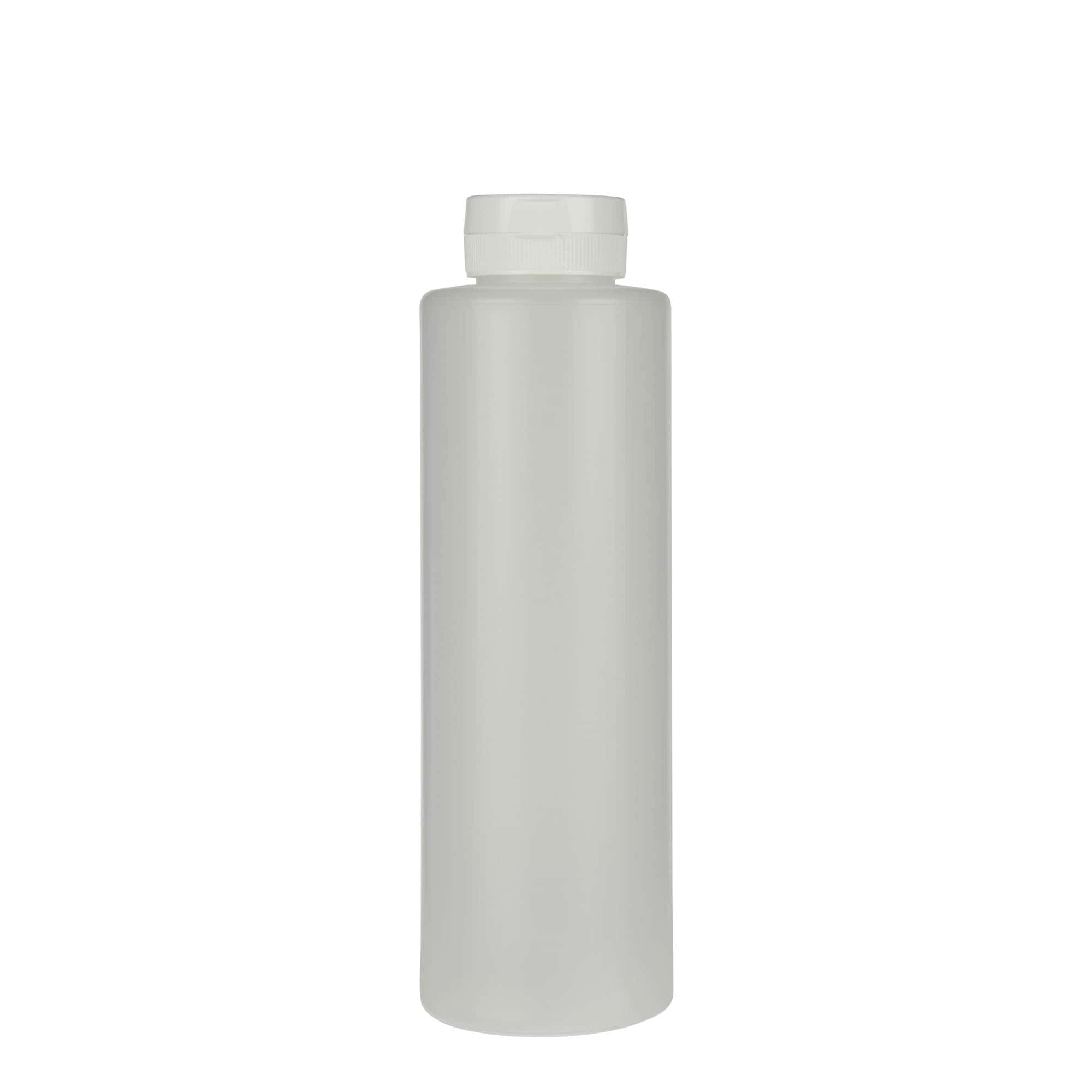 500 ml steklenička za omake, LDPE plastika, naravna, odprtina: 38/400