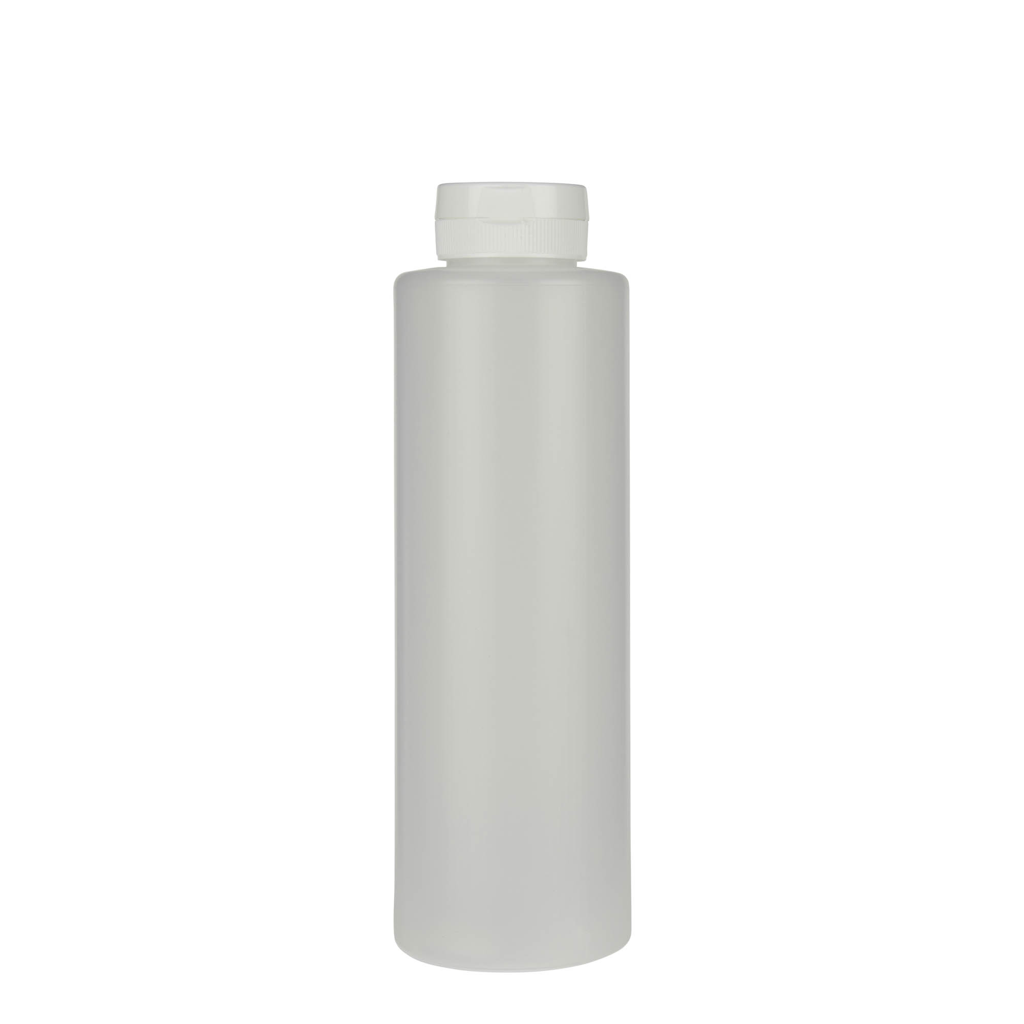 500 ml steklenička za omake, LDPE plastika, naravna, odprtina: 38/400