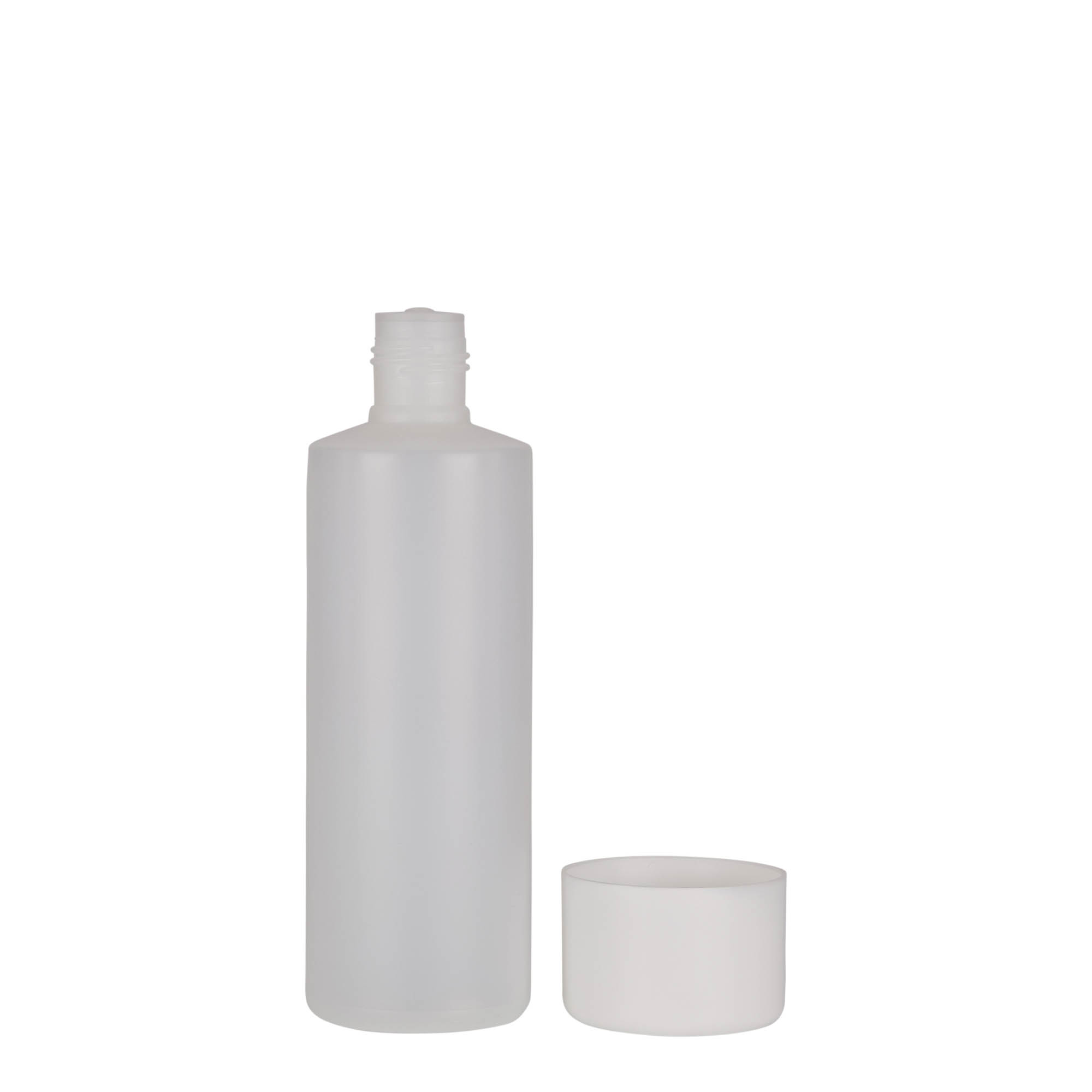 200 ml okrogla steklenica, PE-plastika, naravna, odprtina: navojni zamašek 200 ml okrogla steklenica, PE-plastika, naravna, odprtina: navojni zamašek