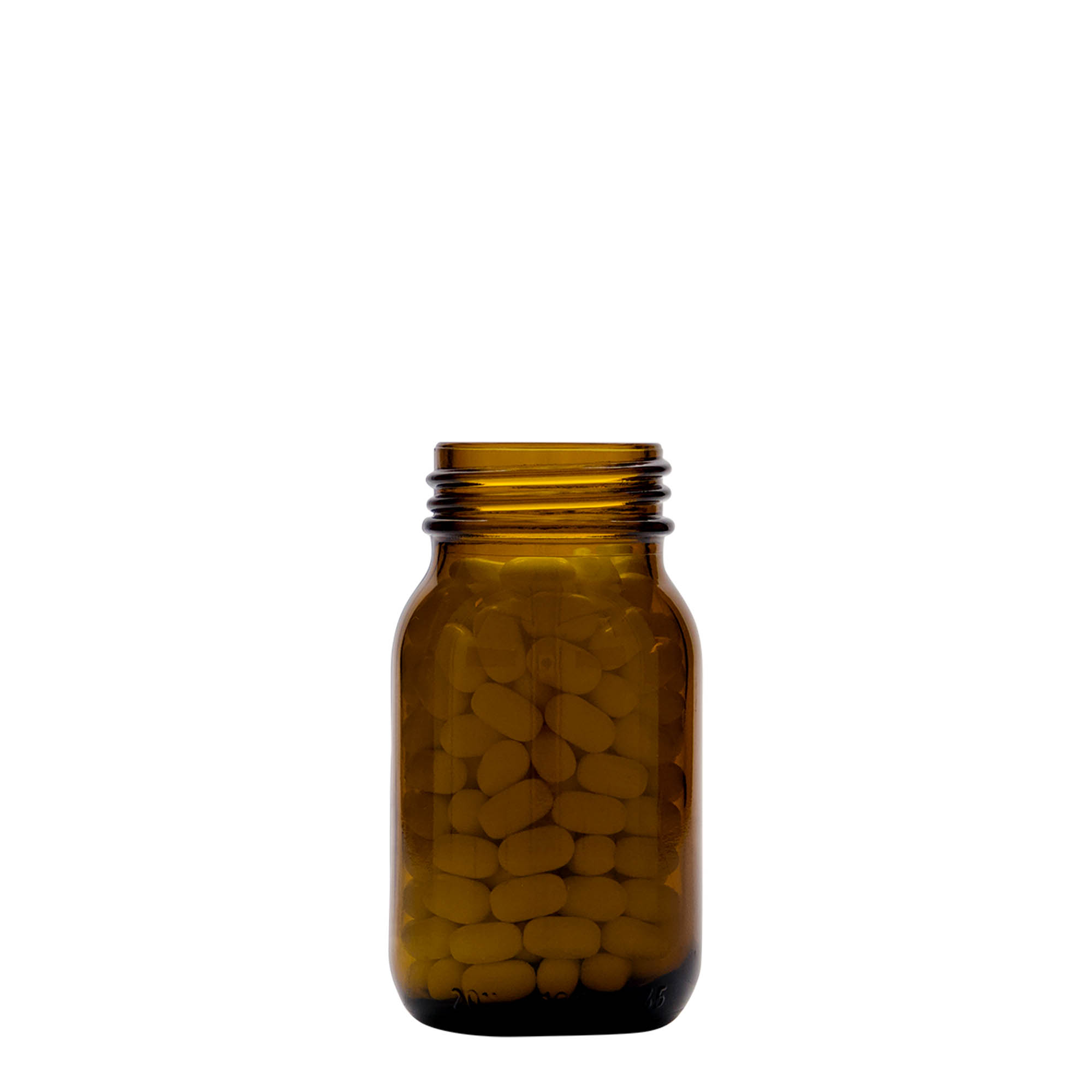 100 ml steklenica z širokim vratom, rjava, odprtina: DIN 40 100 ml steklenica z širokim vratom, rjava, odprtina: DIN 40
