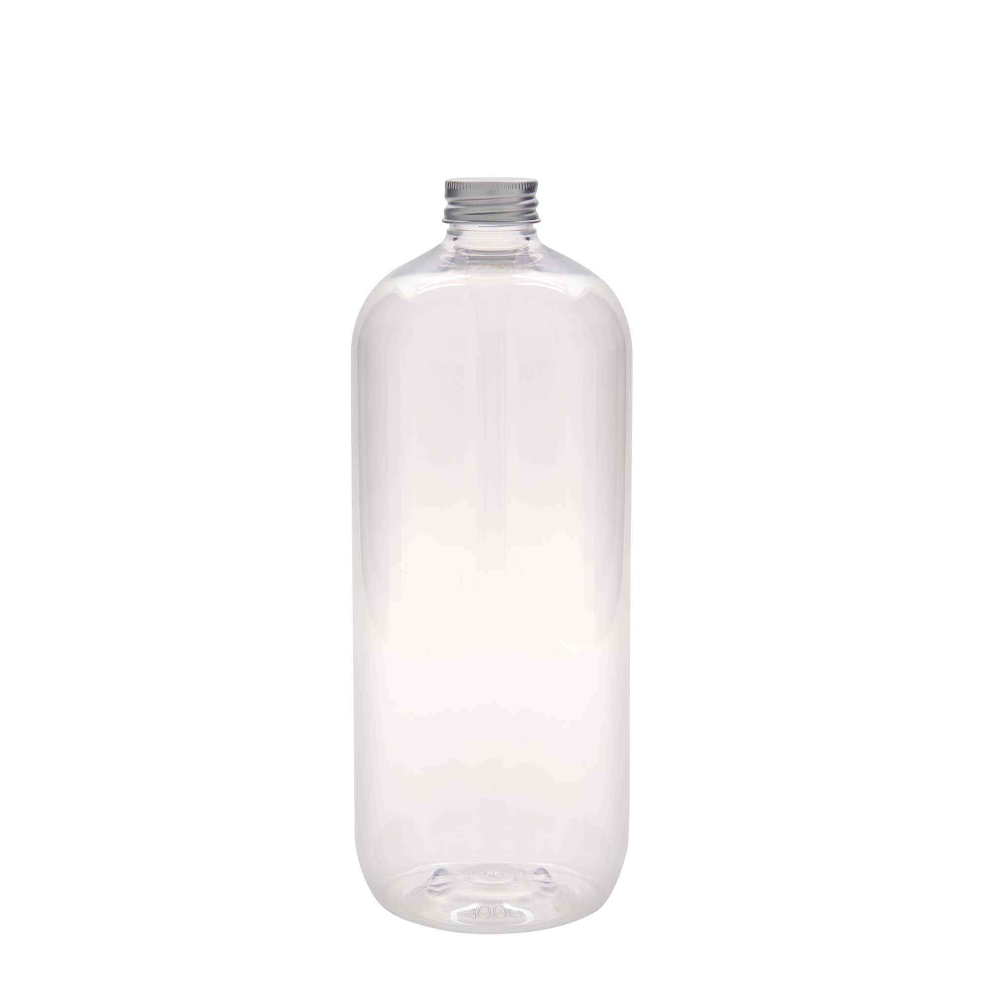 1000 ml steklenica iz PET plastike »Boston«, plastika, ustje: GPI 28/410