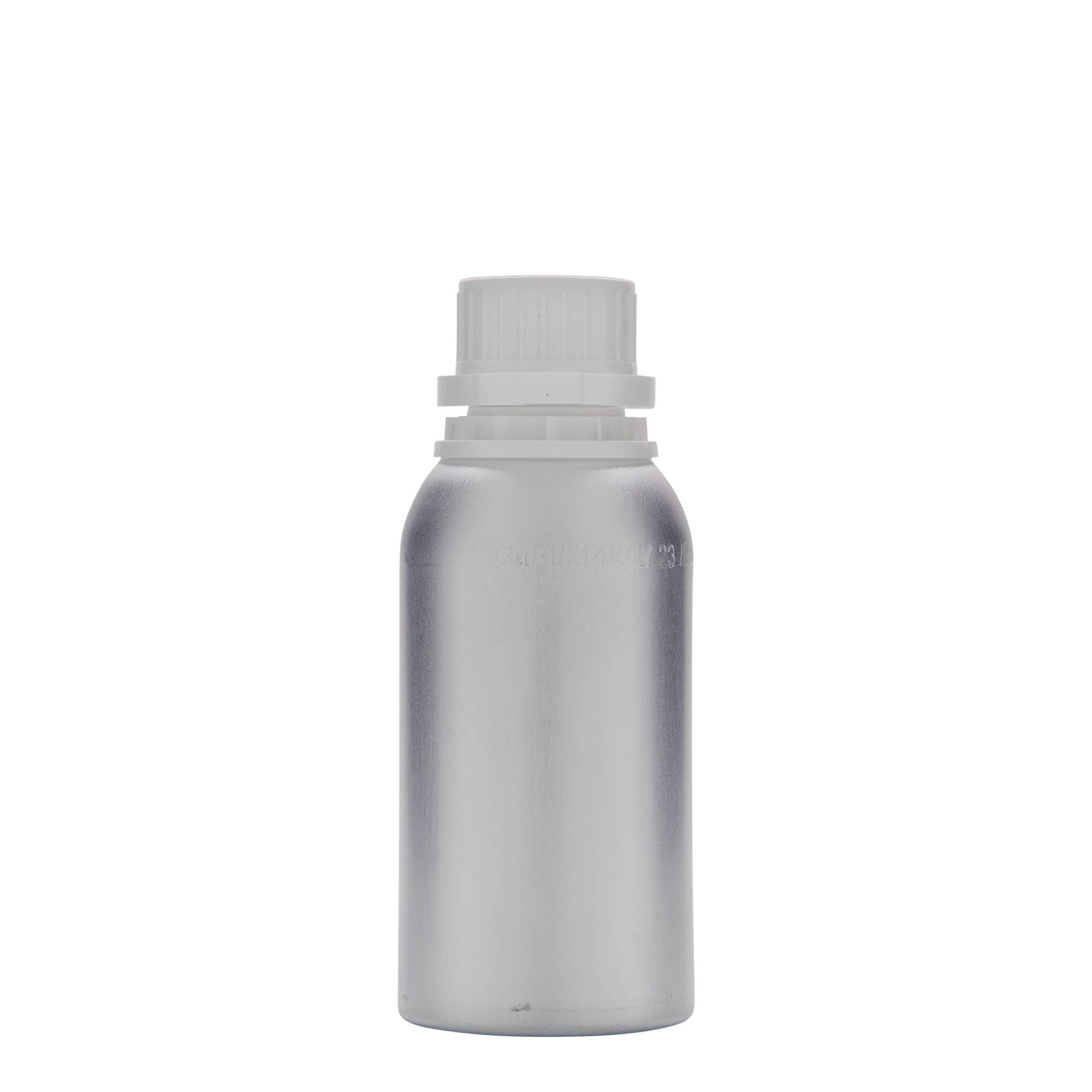 275 ml aluminijasta steklenica, kovina, srebrna, odprtina: DIN 32