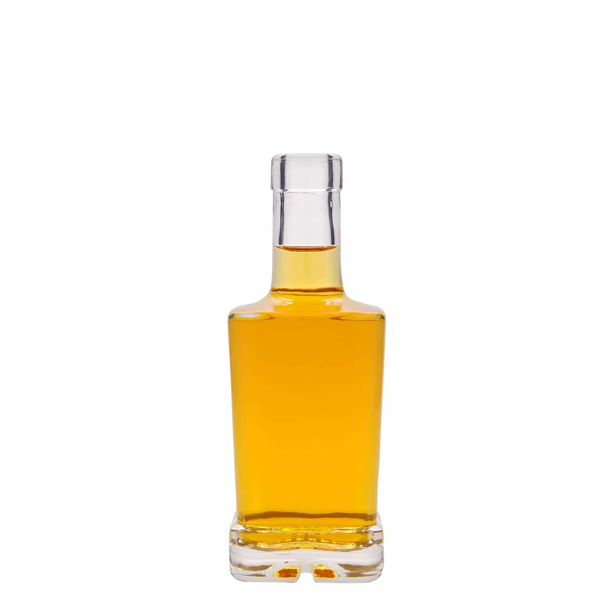 250 ml steklena steklenica »Rene«, kvadratna, ustje: pluta