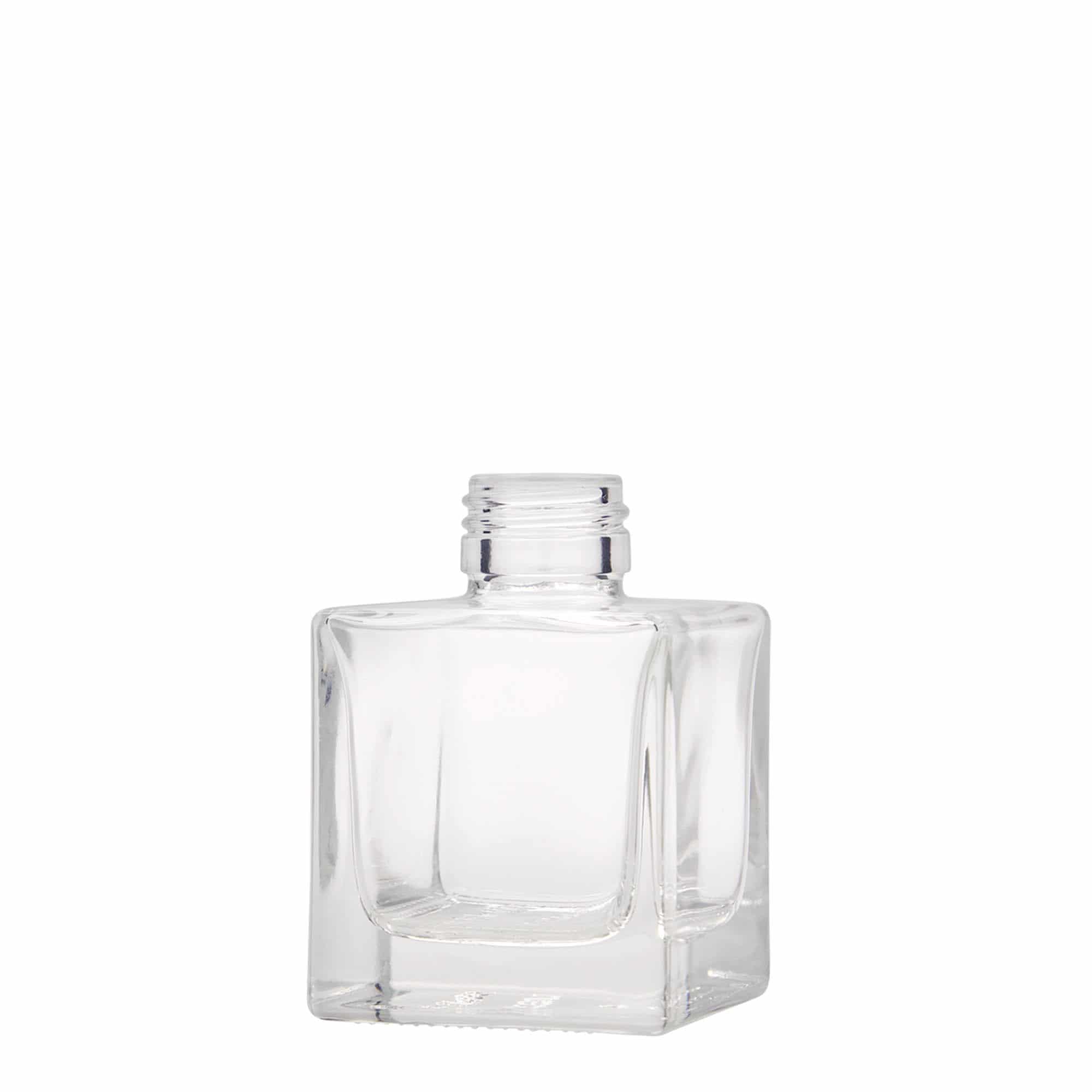 100 ml steklenička 'Cube', kvadratna, odprtina: PP 28