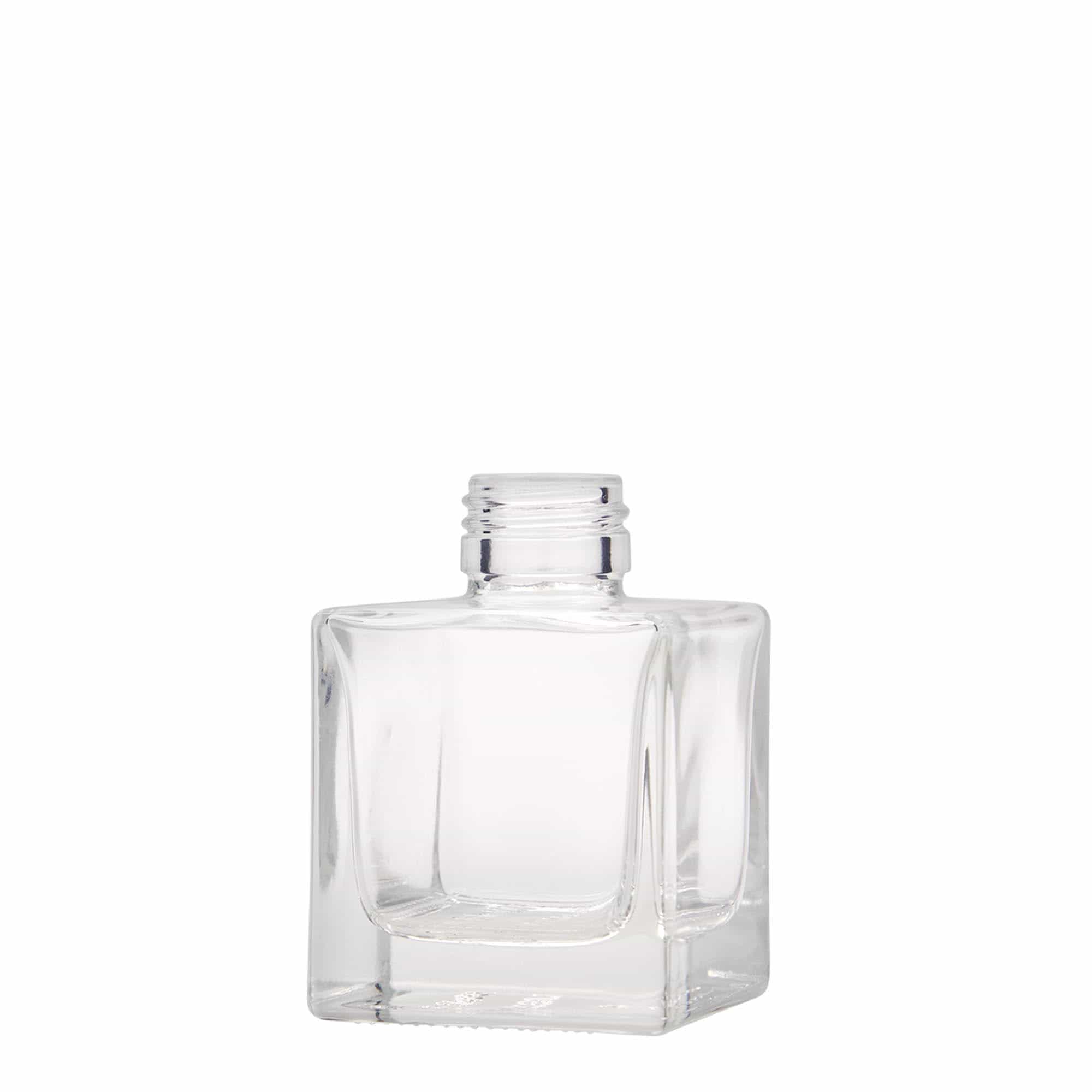 100 ml steklenička 'Cube', kvadratna, odprtina: PP 28