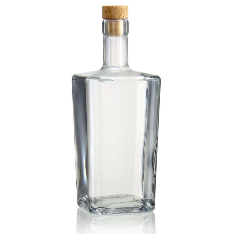 500 ml steklena steklenica »Noel«, kvadratna, ustje: pluta