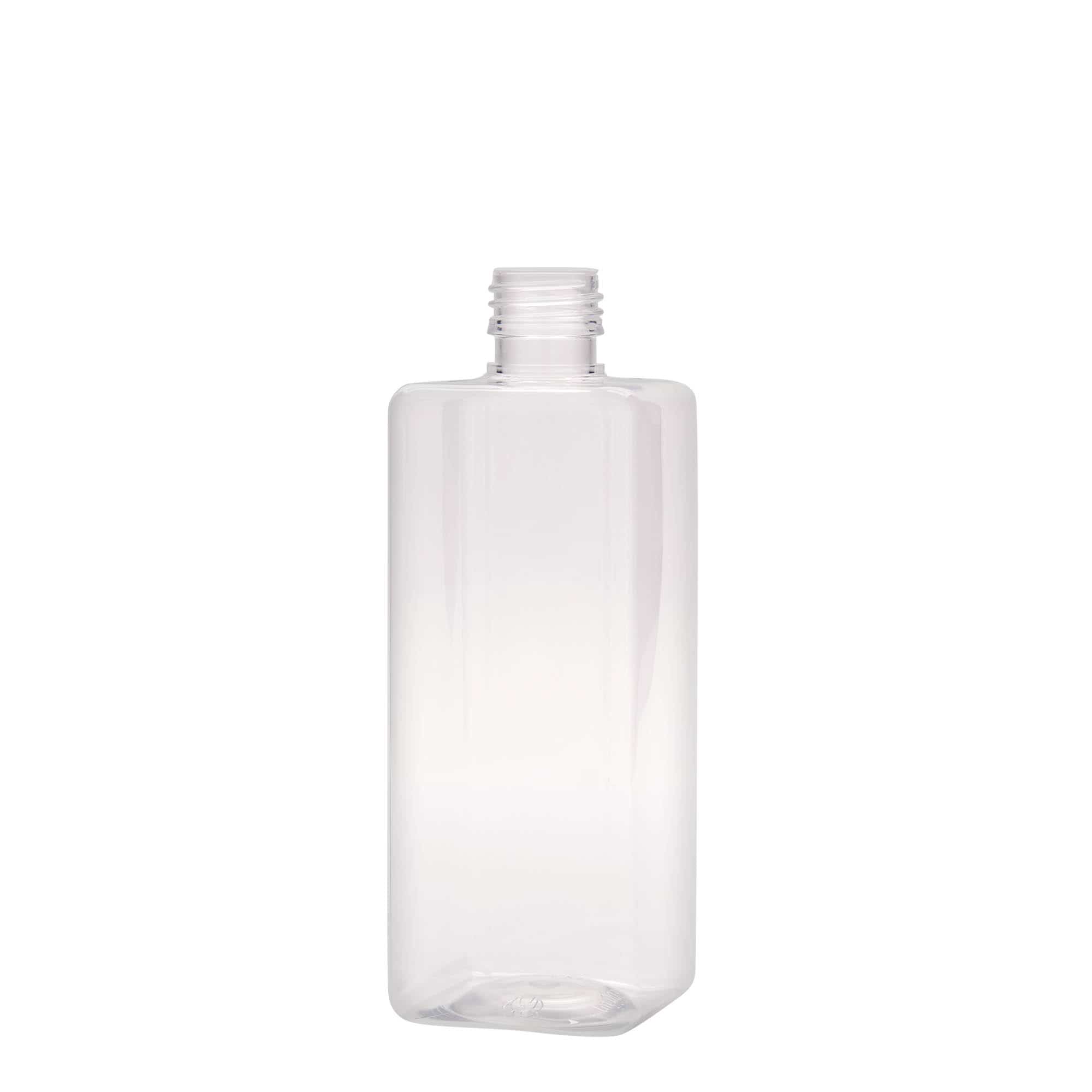 500 ml steklenica iz PET plastike »Karl«, kvadratna, plastika, ustje: PP 28