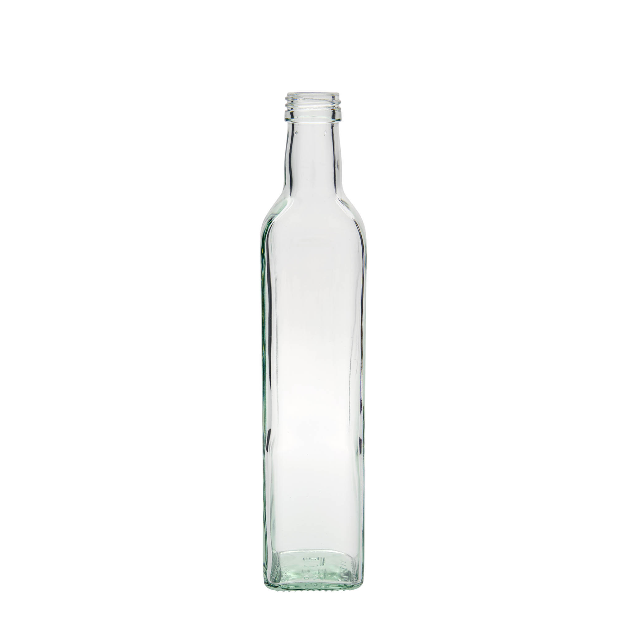 500 ml steklenica iz stekla 'Marasca', kvadratna, odprtina: PP 31,5