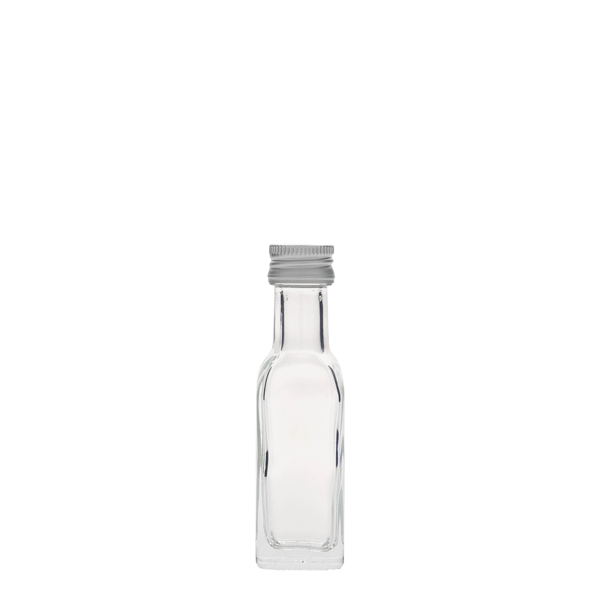 20 ml steklenička 'Marasca', kvadratna, odprtina: PP 18 20 ml steklenička 'Marasca', kvadratna, odprtina: PP 18