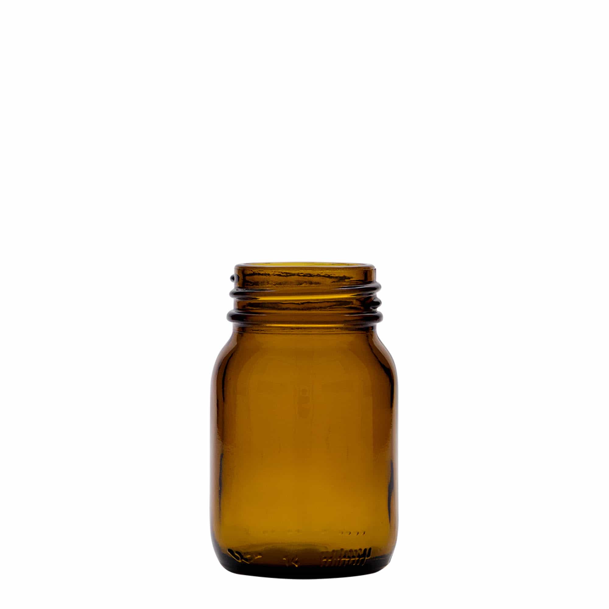 75 ml steklenica z širokim vratom, rjava, odprtina: DIN 40
