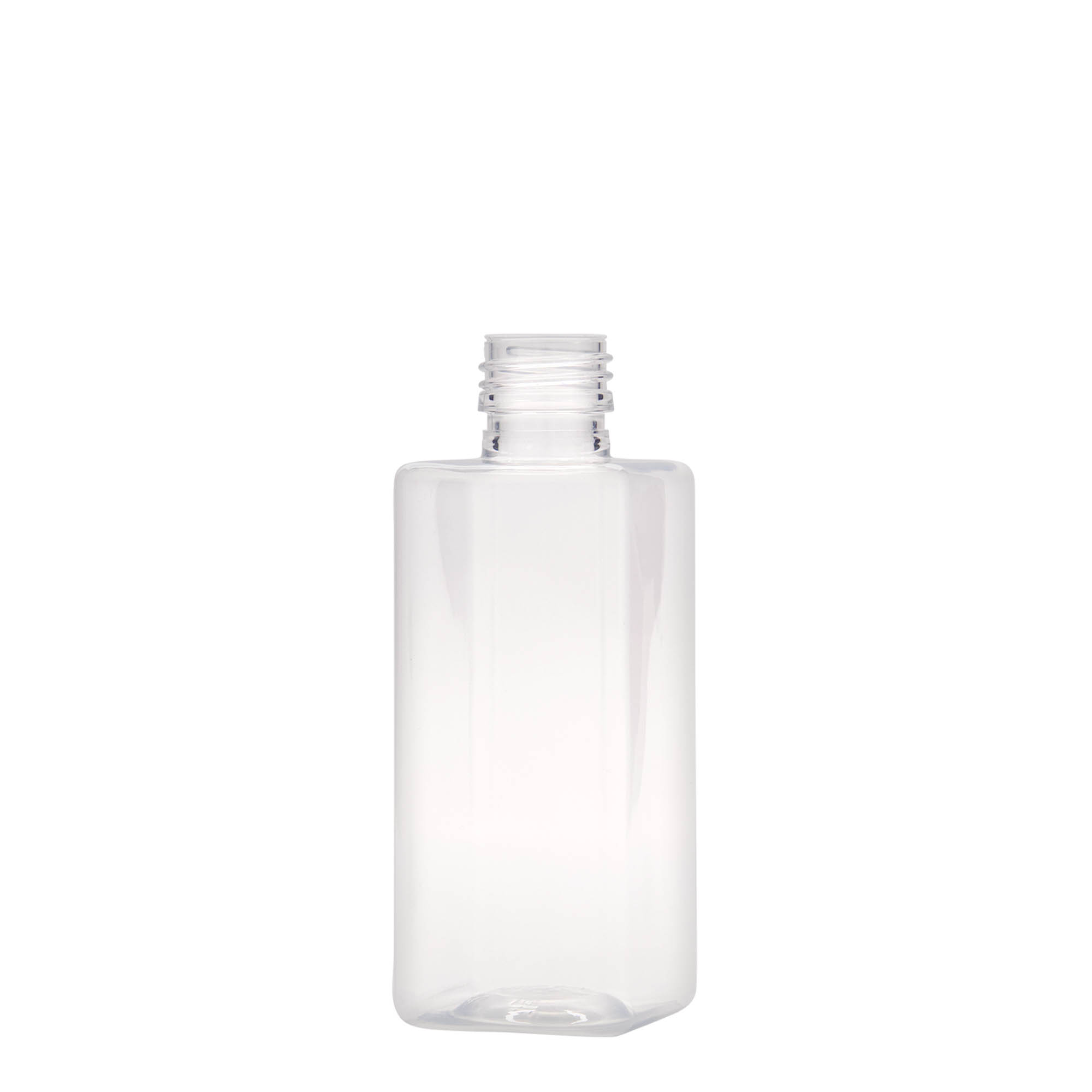 250 ml PET-flaska 'Karl', kvadratna, plastika, odprtina: PP 28