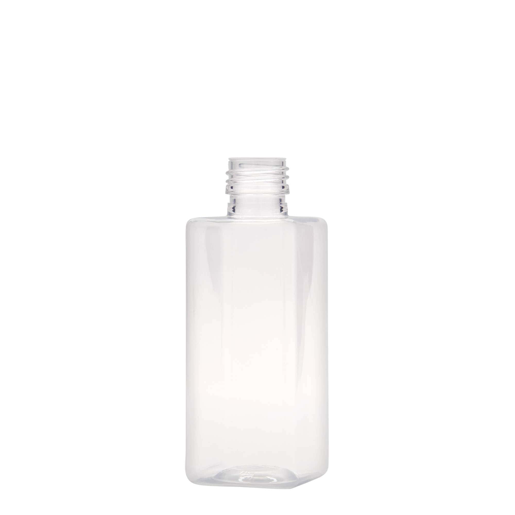 250 ml PET-flaska 'Karl', kvadratna, plastika, odprtina: PP 28