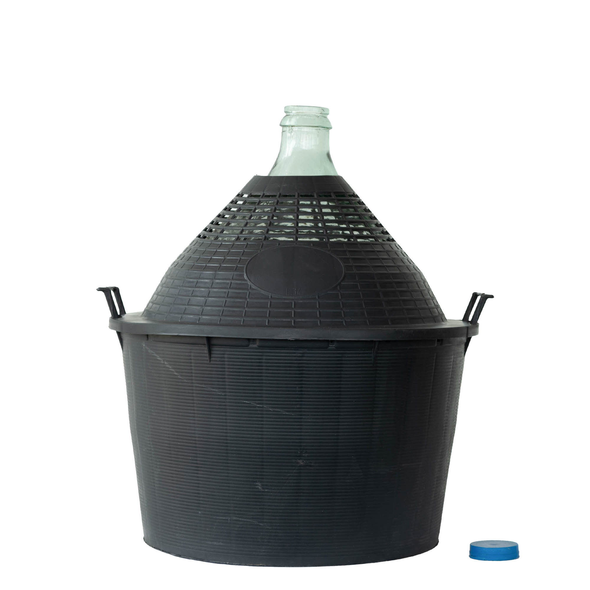 34 l balonska jeklenka z ozkim vratom, steklo, odprtina: pokrov s pritrditvijo 34 l balonska jeklenka z ozkim vratom, steklo, odprtina: pokrov s pritrditvijo