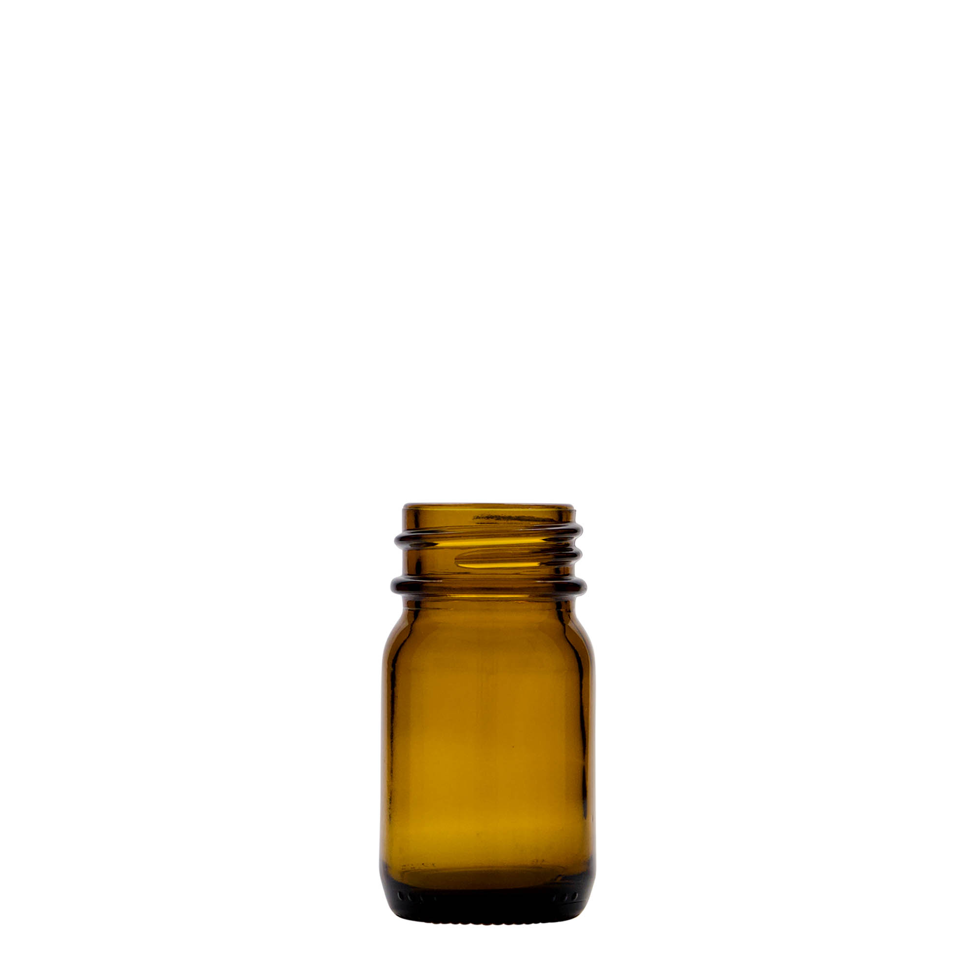 30 ml steklenica z širokim vratom, rjava, odprtina: DIN 32