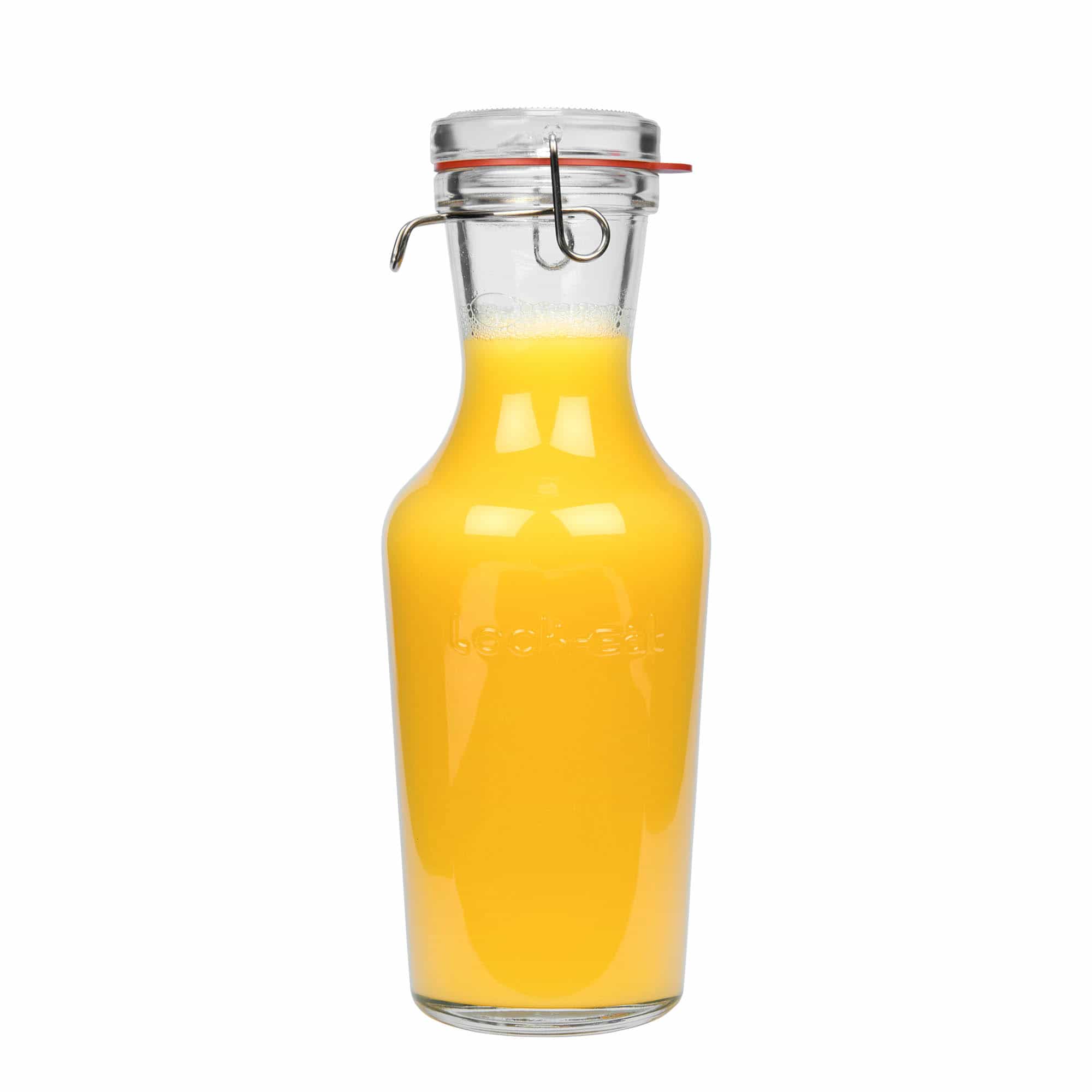 1000 ml steklena karafa »Lock-Eat«, ustje: zamašek s tesnilom s patentom