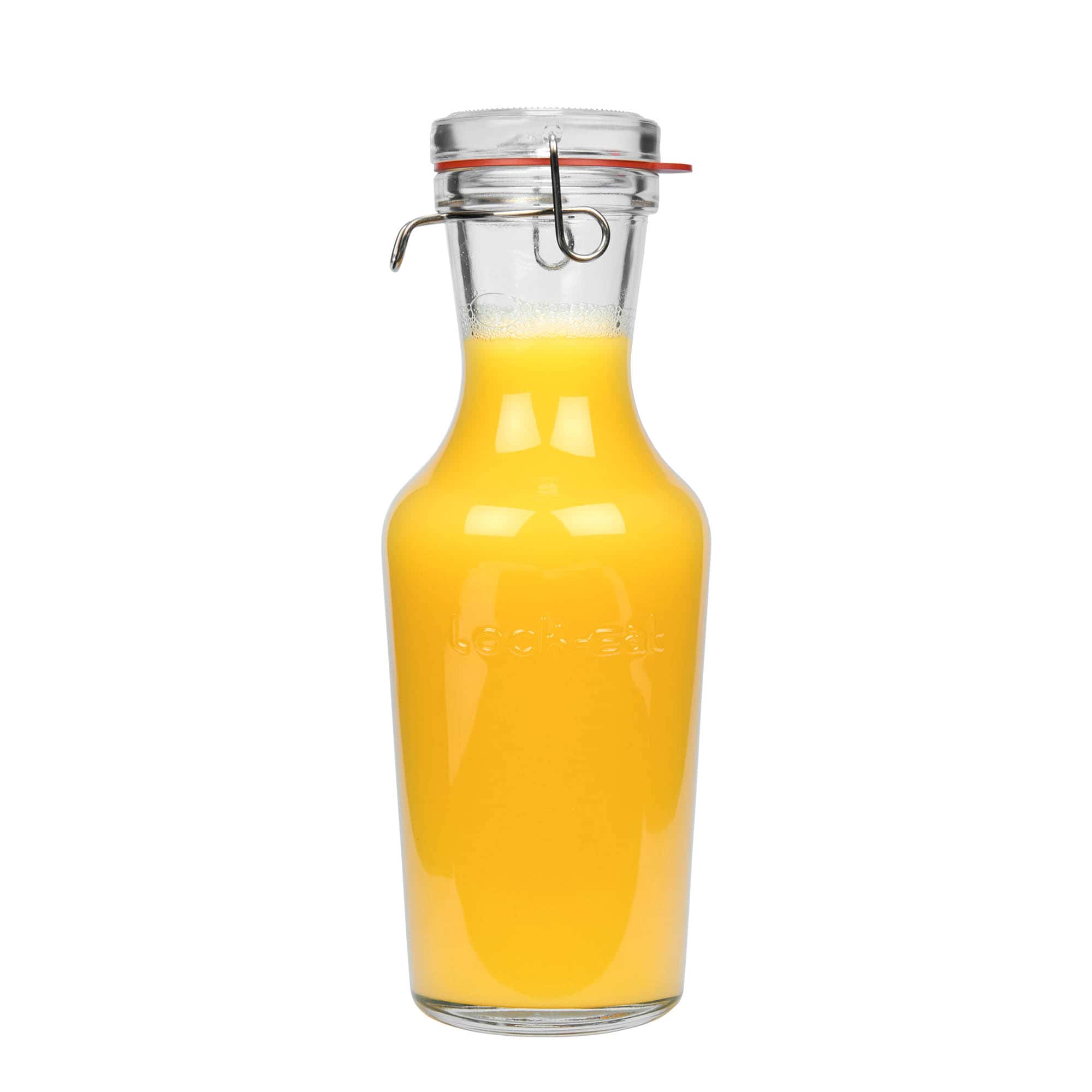 1.000 ml steklena karafa 'Lock-Eat', odprtina: zapirala s kovinskim sponkam