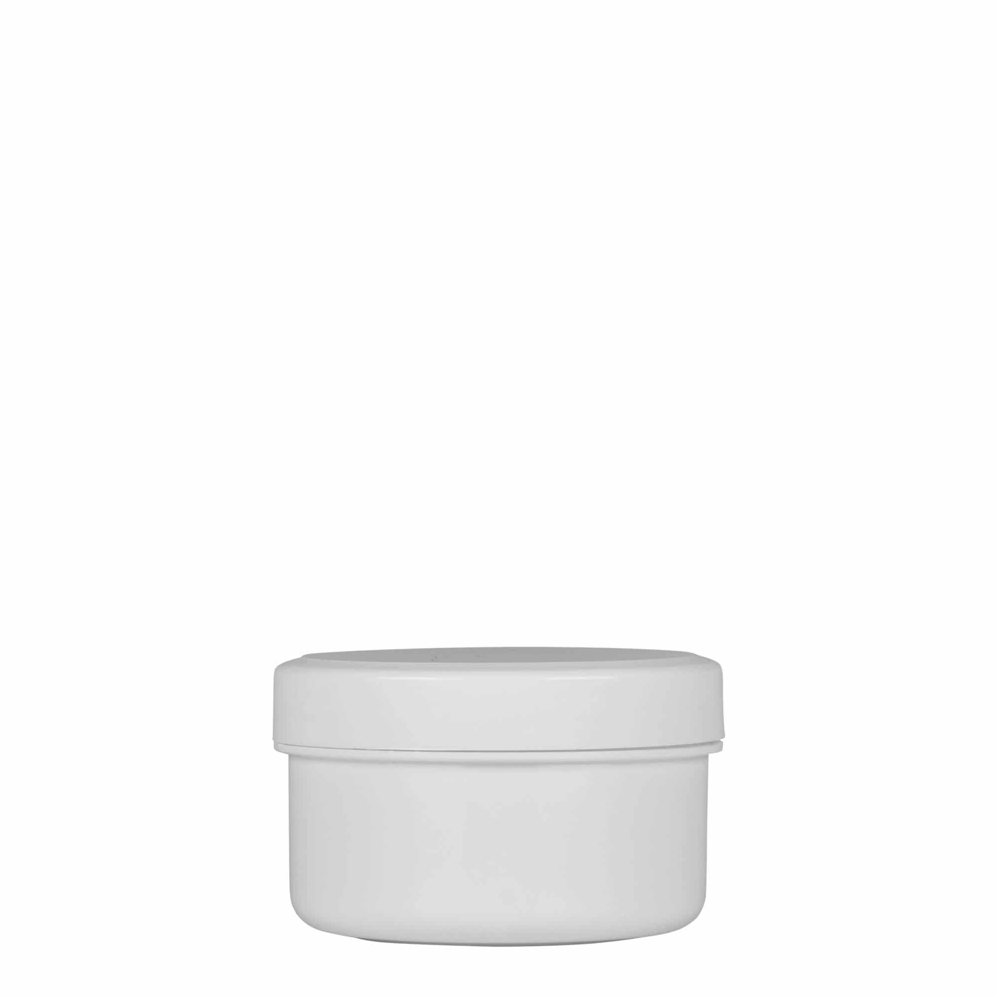 60 ml plastična posoda »White Line«, PP, bela, ustje: navojni zamašek
