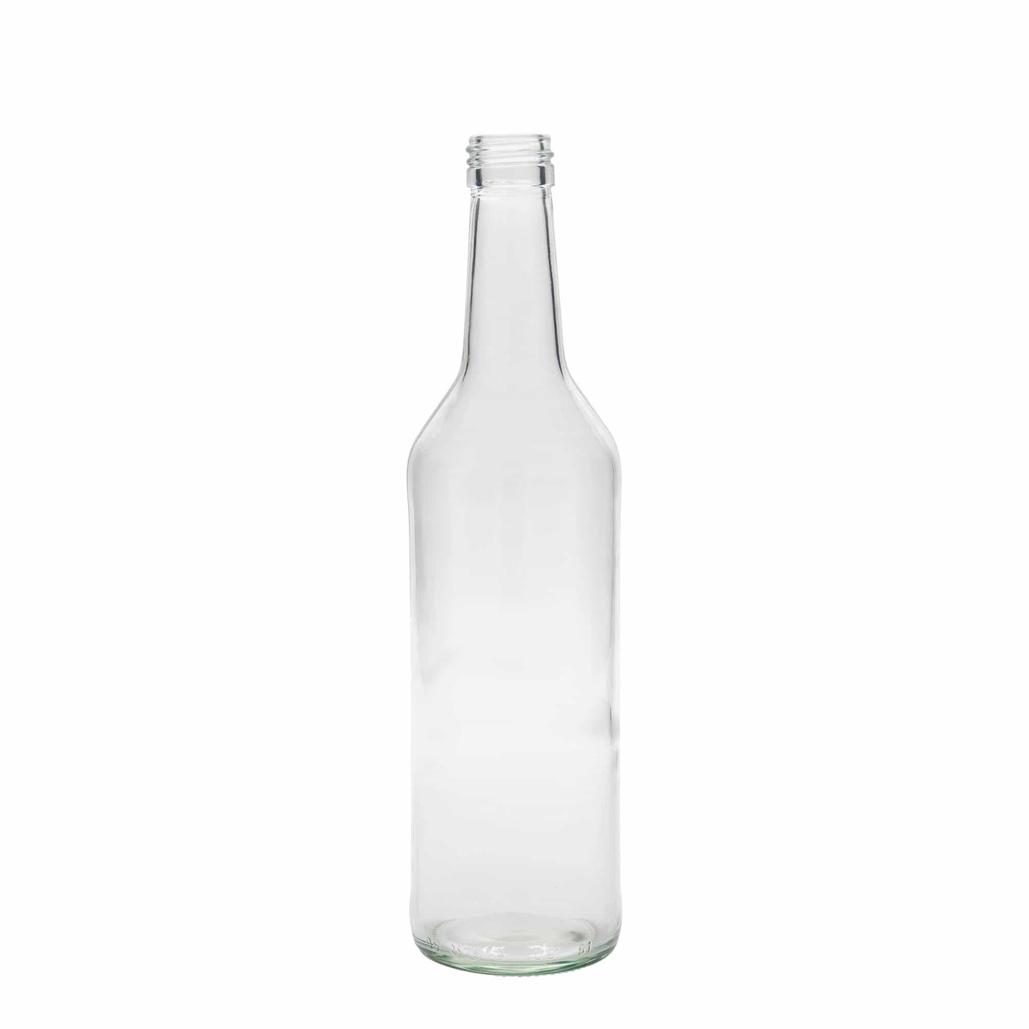 500 ml steklena steklenica z ravnim vratom, odprtina: PP 28