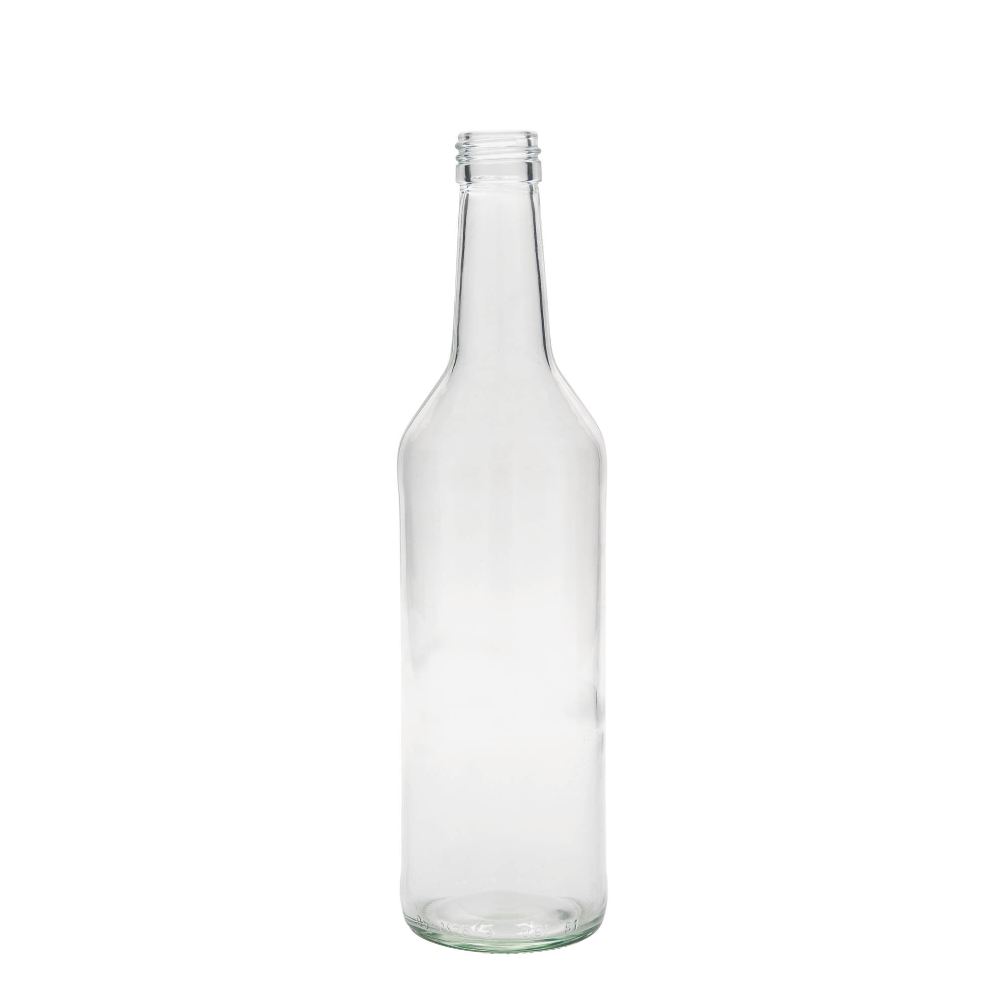 500 ml steklena steklenica z ravnim vratom, odprtina: PP 28