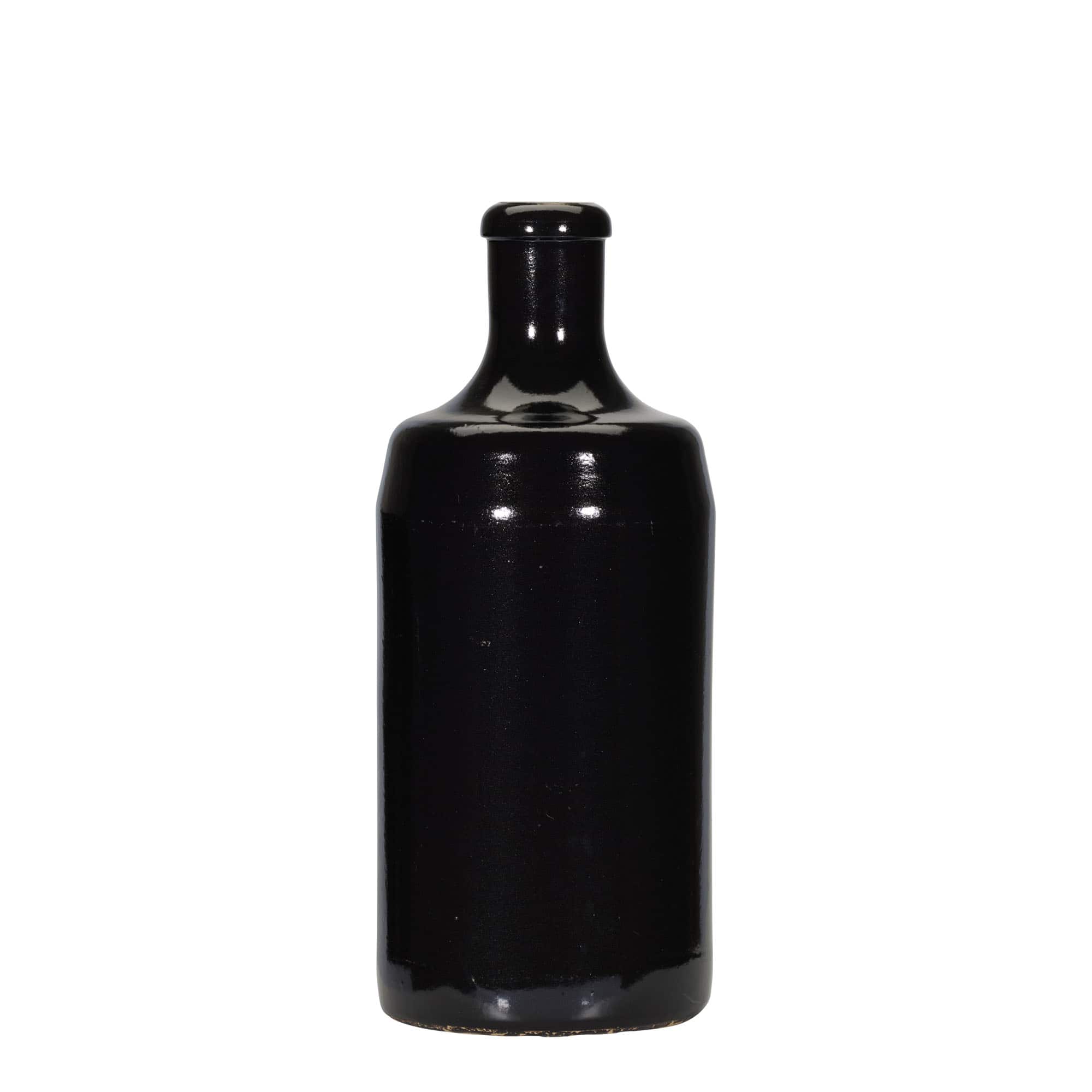 700 ml glineni vrč 'Calvados, kamnita glina, črn, ustje: pluta