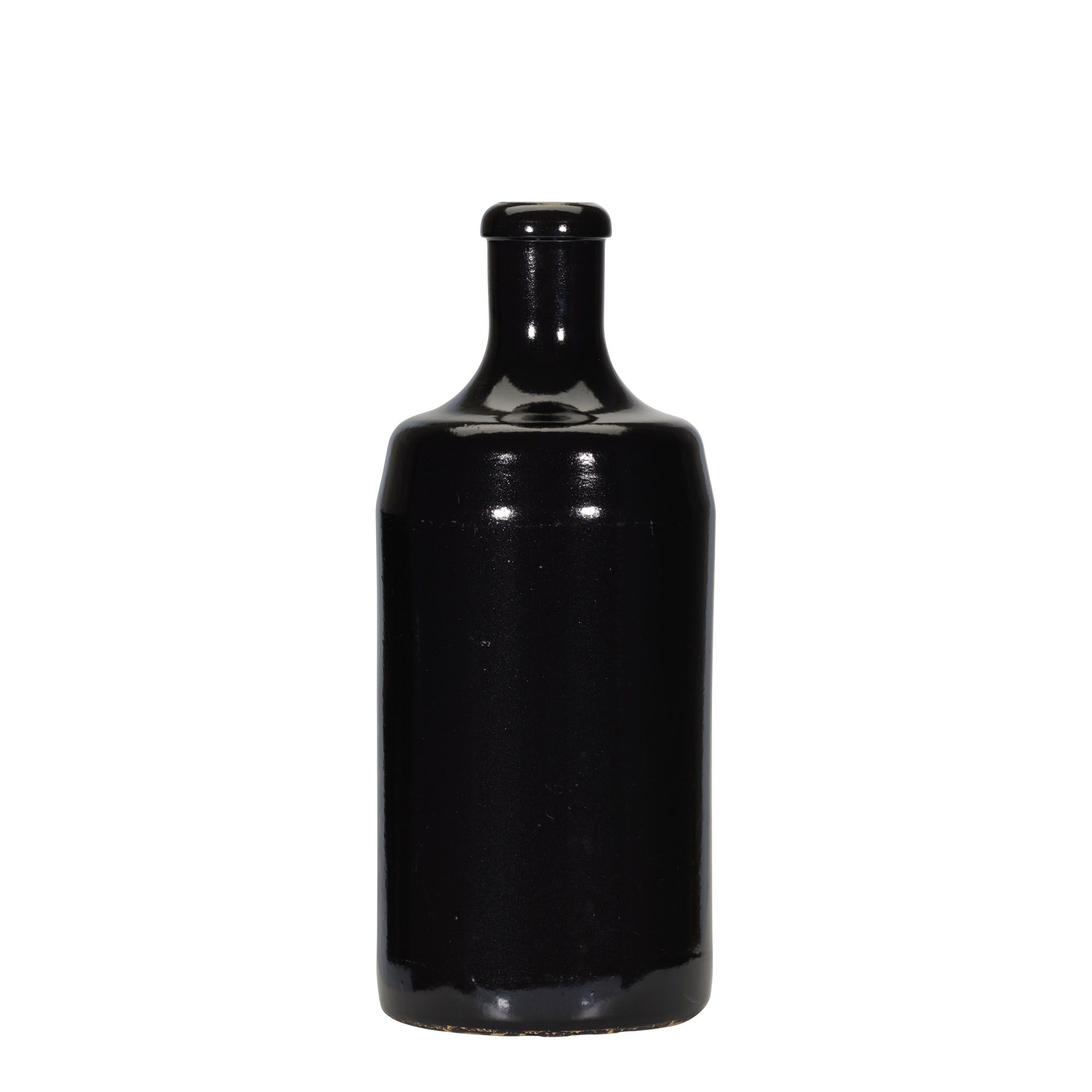 700 ml glineni vrč 'Calvados, kamnita glina, črn, ustje: pluta
