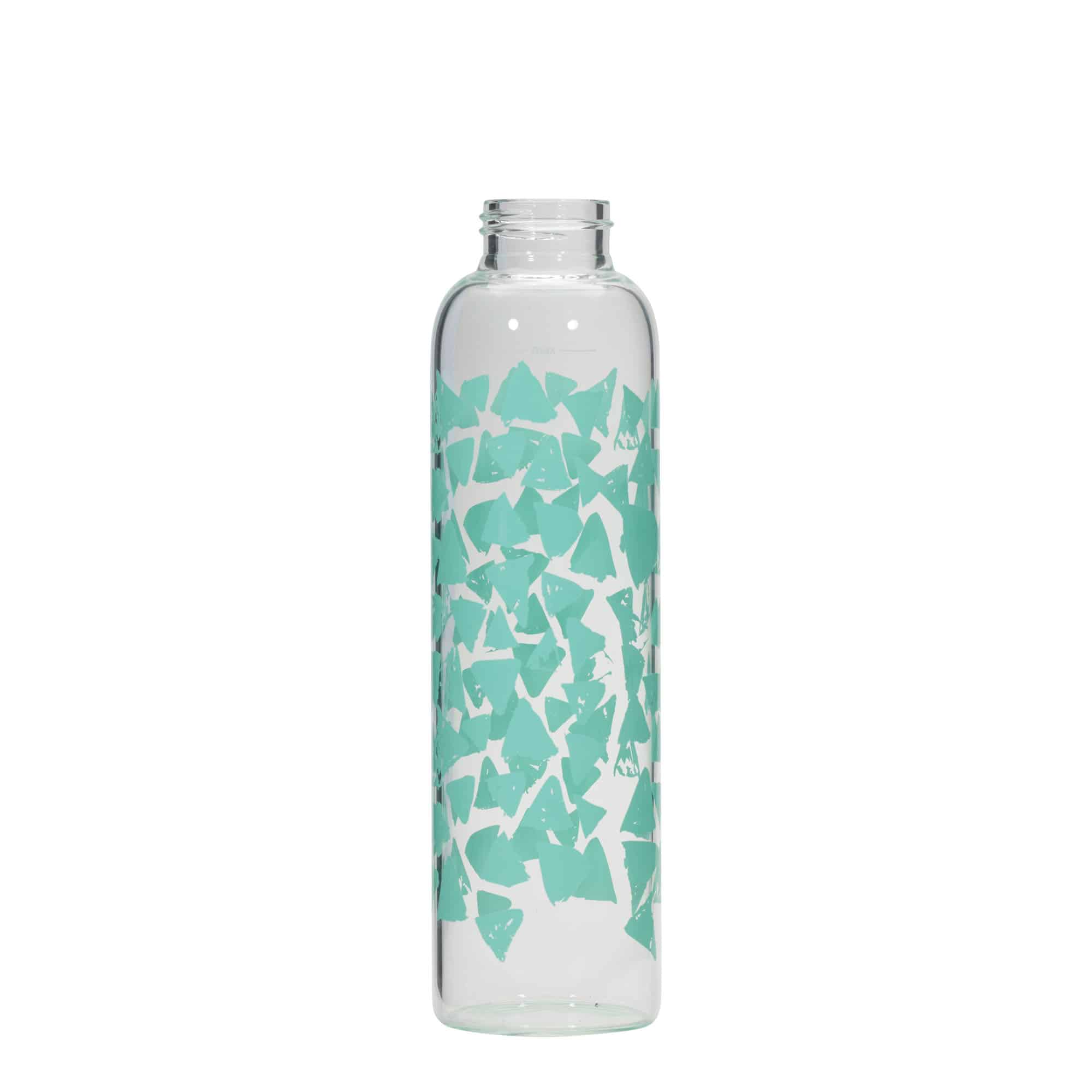500 ml steklenica za pijačo »Perseus«, motiv: turkizni trikotniki, ustje: navojni zamašek 500 ml steklenica za pijačo »Perseus«, motiv: turkizni trikotniki, ustje: navojni zamašek