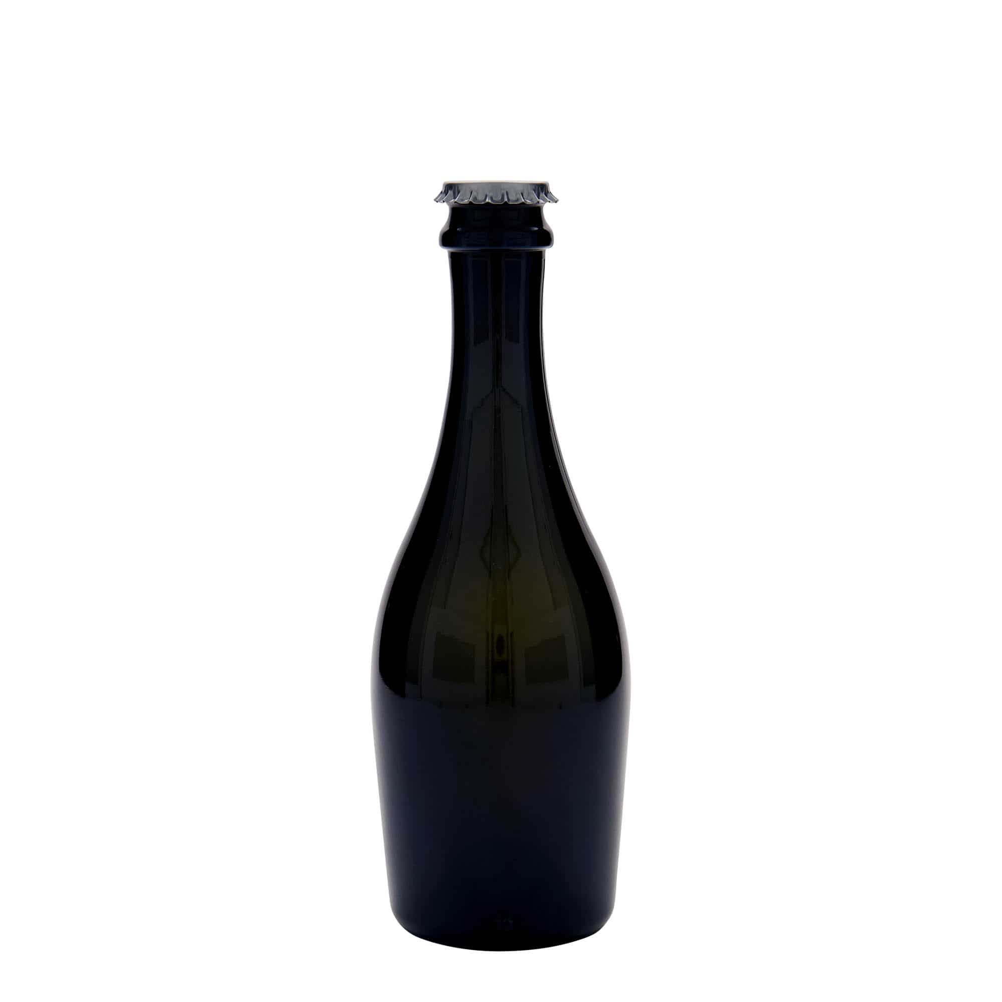 330 ml steklenica za sekt »Carmen«, steklo, antično zelena, ustje: kronski zamašek