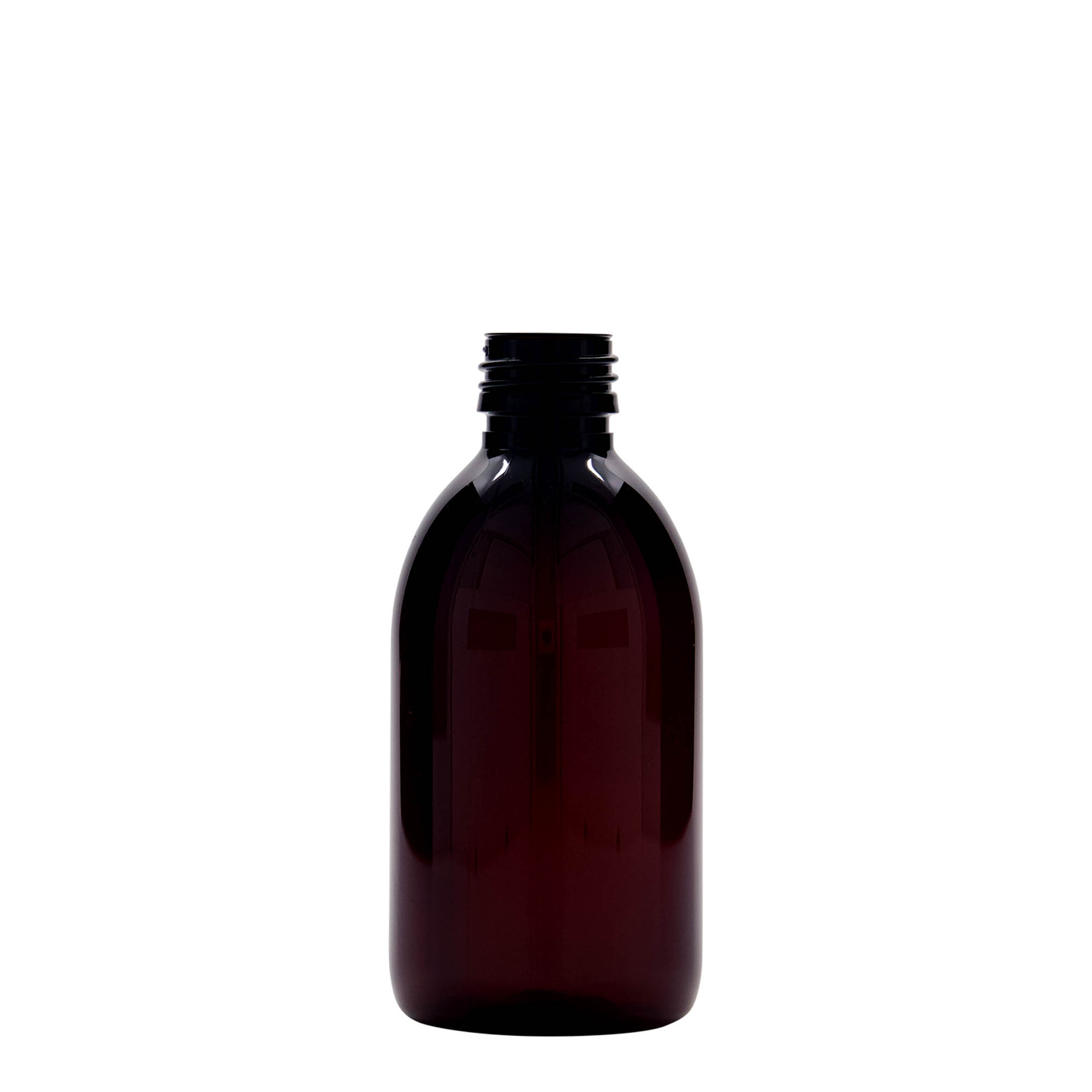 250 ml PET-medicinska steklenička, rjava, plastika, odprtina: PP 28