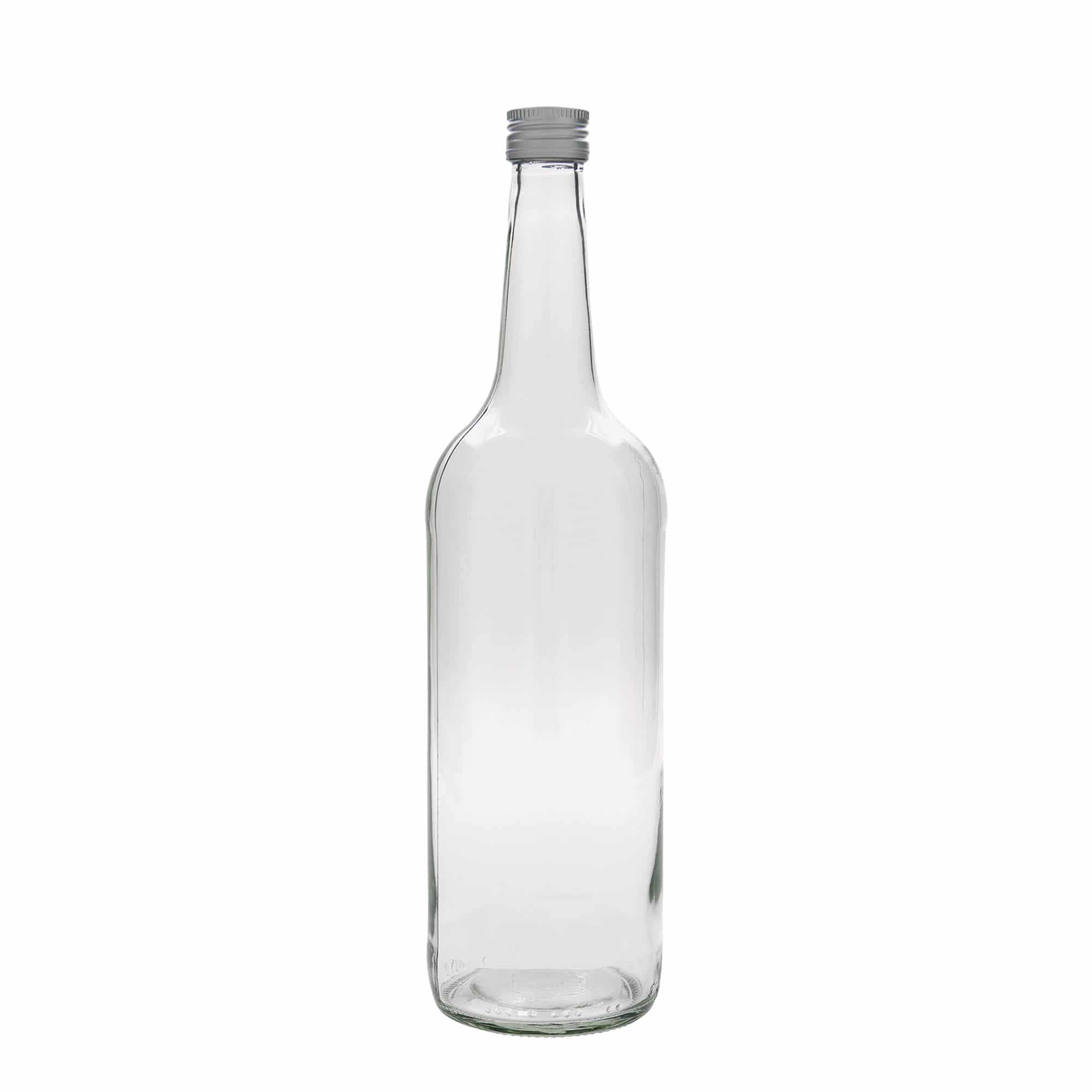 1000 ml steklena steklenica z ravnim vratom, ustje: pluta