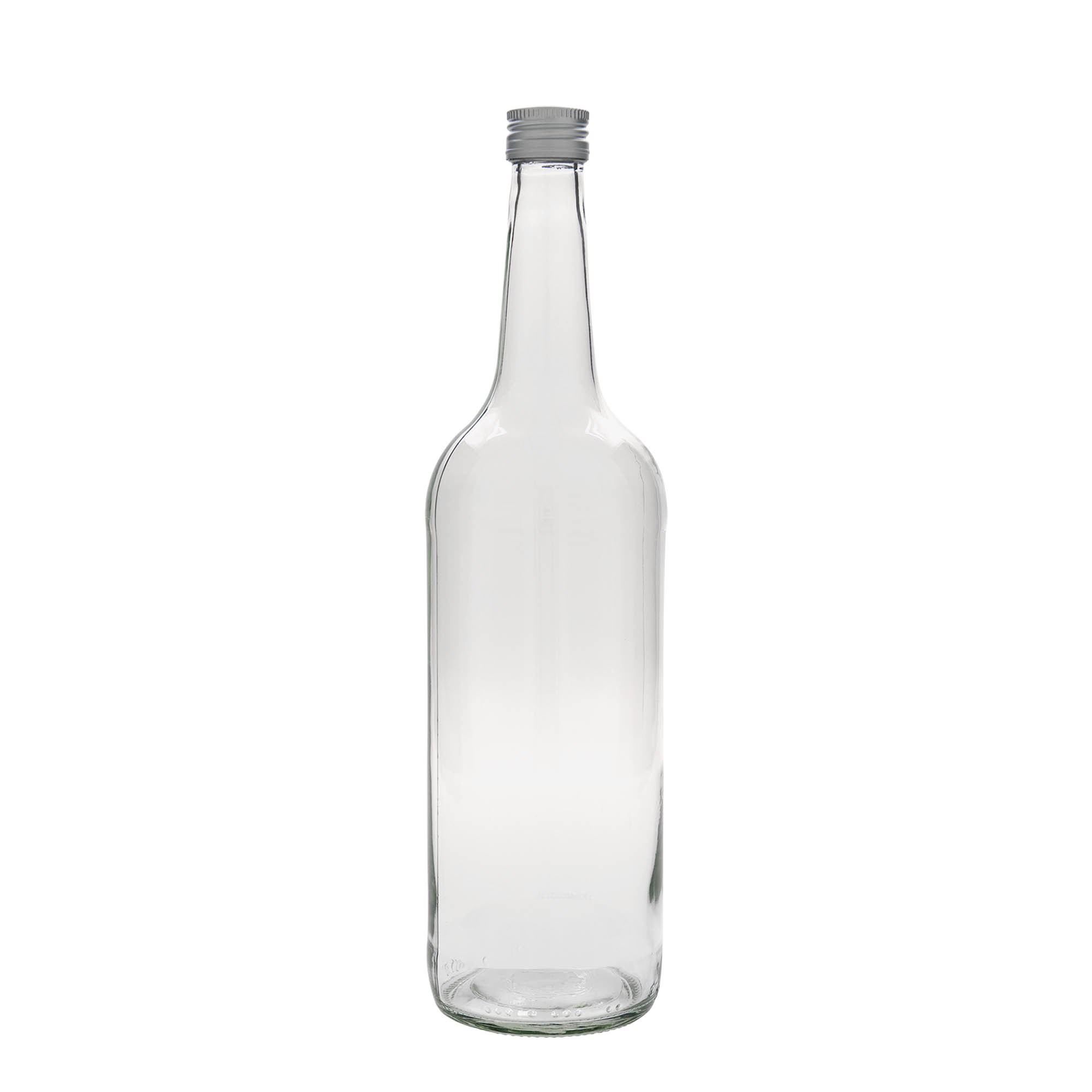 1.000 ml steklenica z ravnim vratom, odprtina: PP 28 1.000 ml steklenica z ravnim vratom, odprtina: PP 28