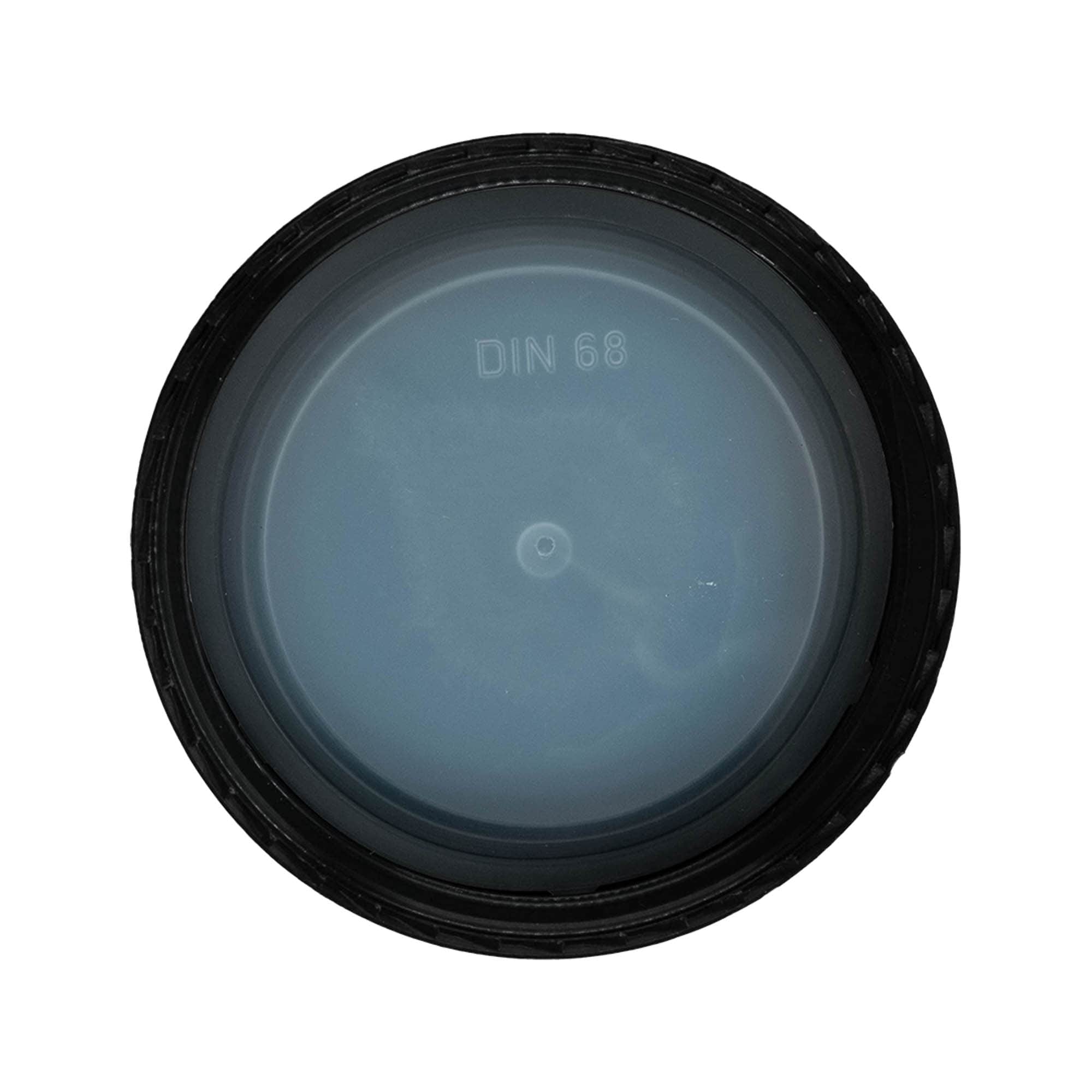 Navojni zamašek, plastika PP, črna, za ustje: DIN 68