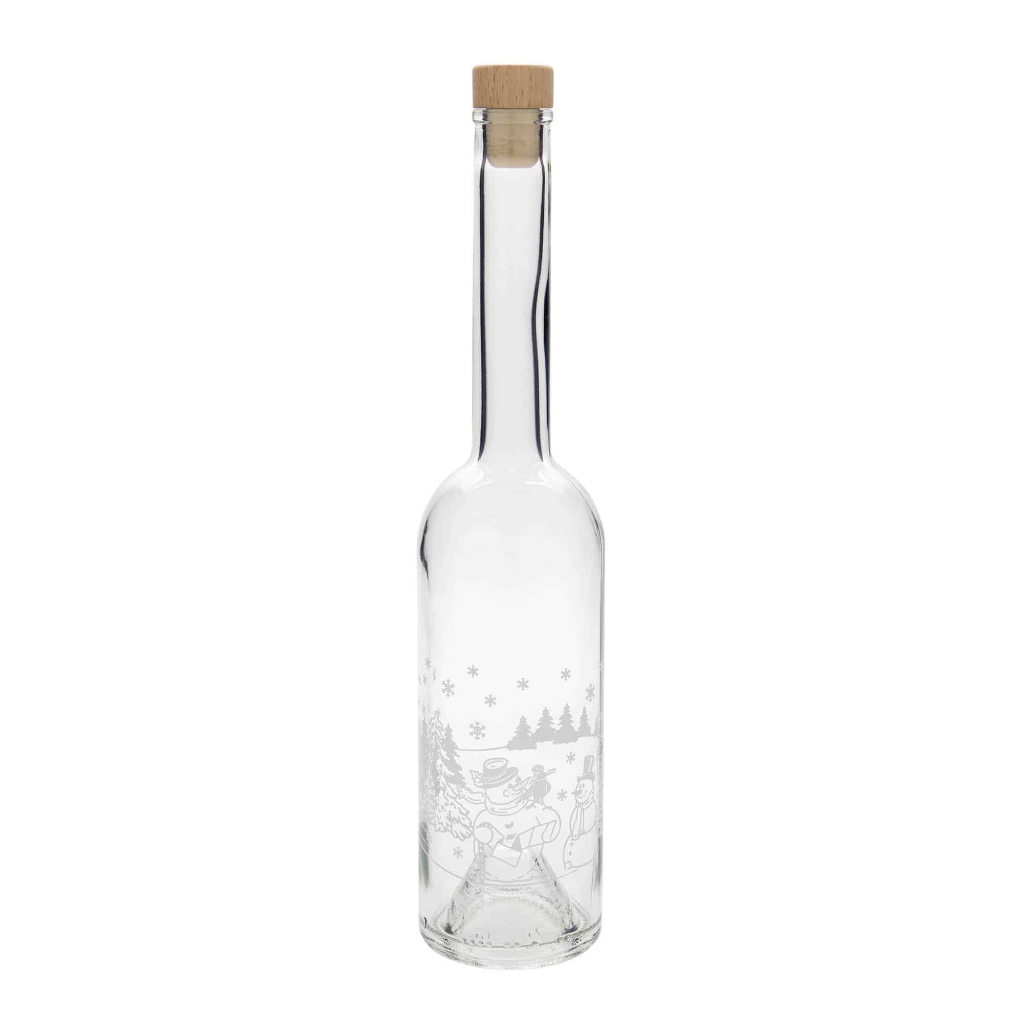 500 ml steklenica 'Opera', motiv: steklenica snežaka, odprtina: pluta 500 ml steklenica 'Opera', motiv: steklenica snežaka, odprtina: pluta