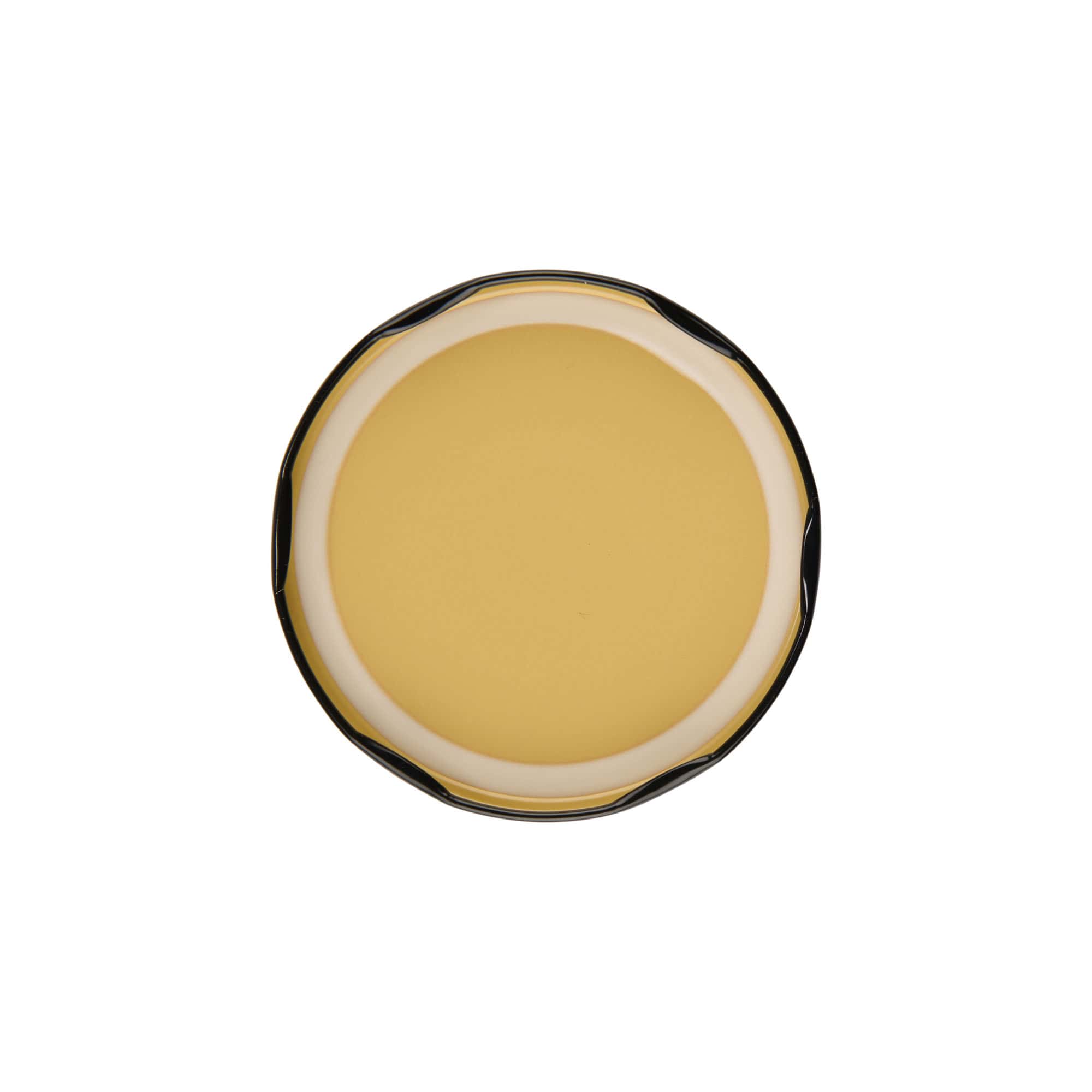 Twist-Off pokrovček, belo pločevino, črn, za odprtino: TO 82 Twist-Off pokrovček, belo pločevino, črn, za odprtino: TO 82