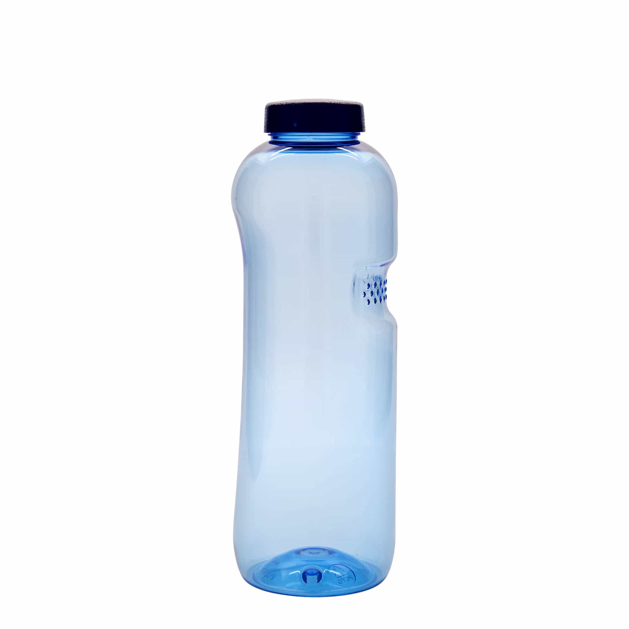 1.000 ml PET-pitna steklenica 'Kavodrink', plastika, modra