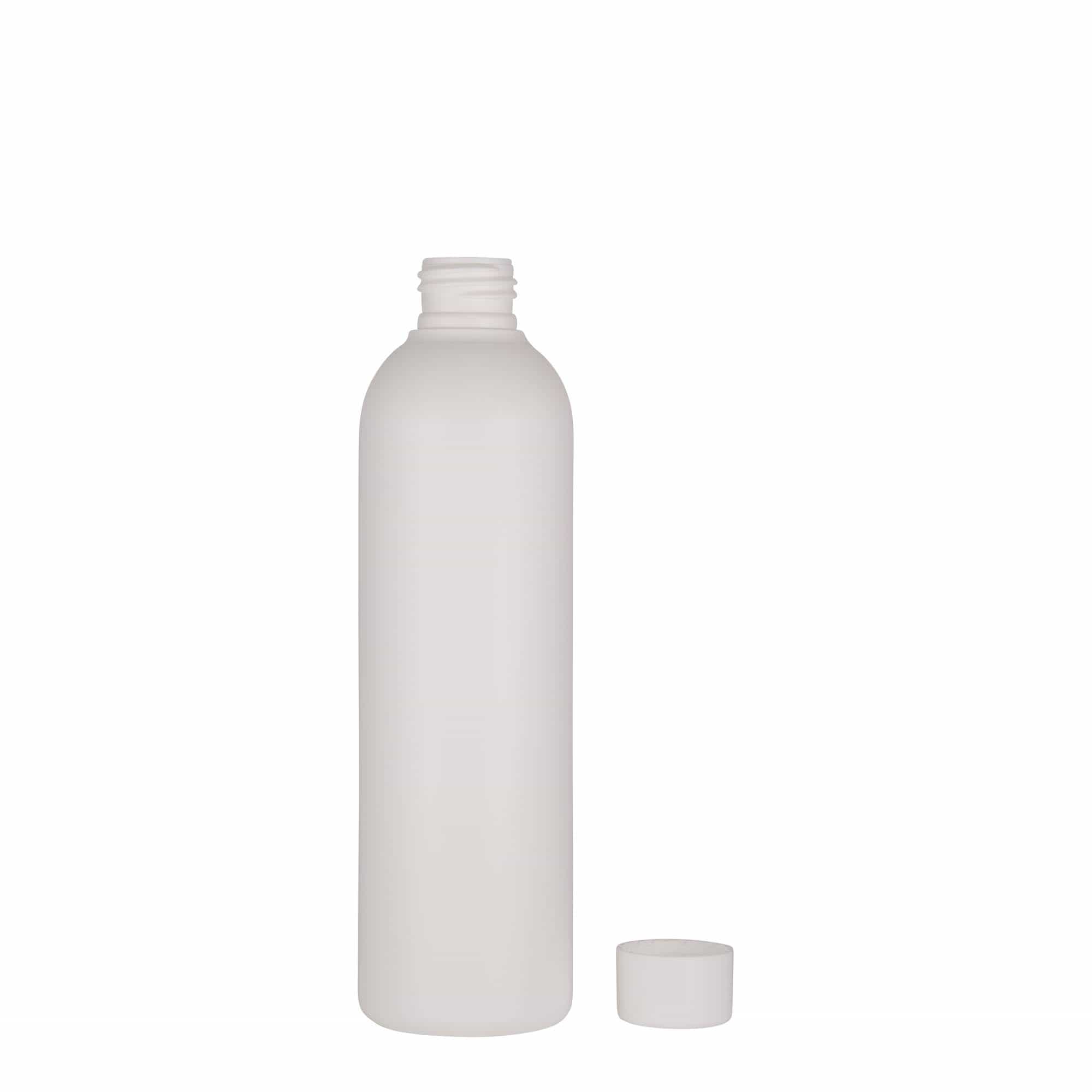 250 ml plastična steklenička 'Tuffy', HDPE, bela, odprtina: 24/410