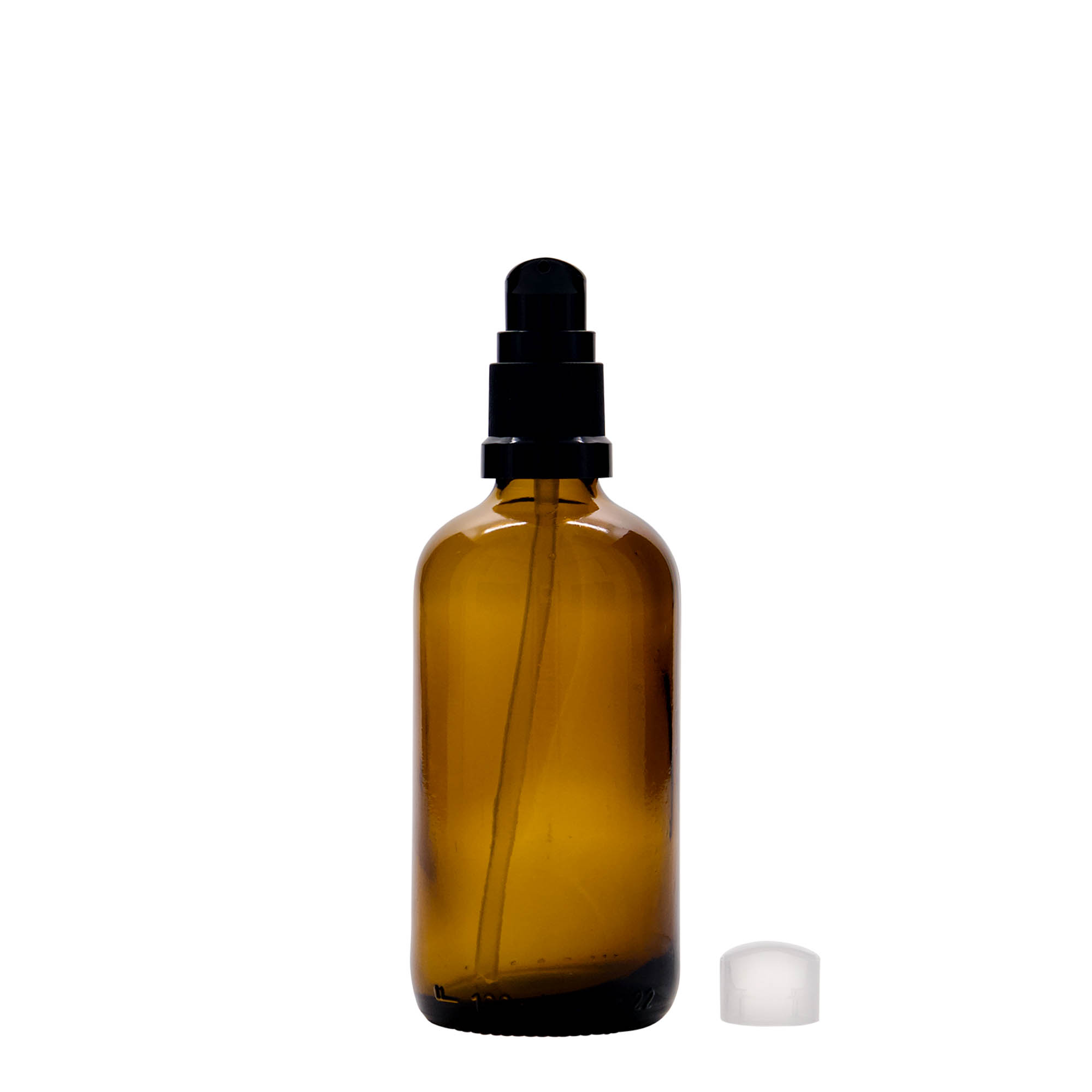 100 ml medicinska steklenička z dozirno črpalko za losjon, steklo, rjava, odprtina: DIN 18 100 ml medicinska steklenička z dozirno črpalko za losjon, steklo, rjava, odprtina: DIN 18