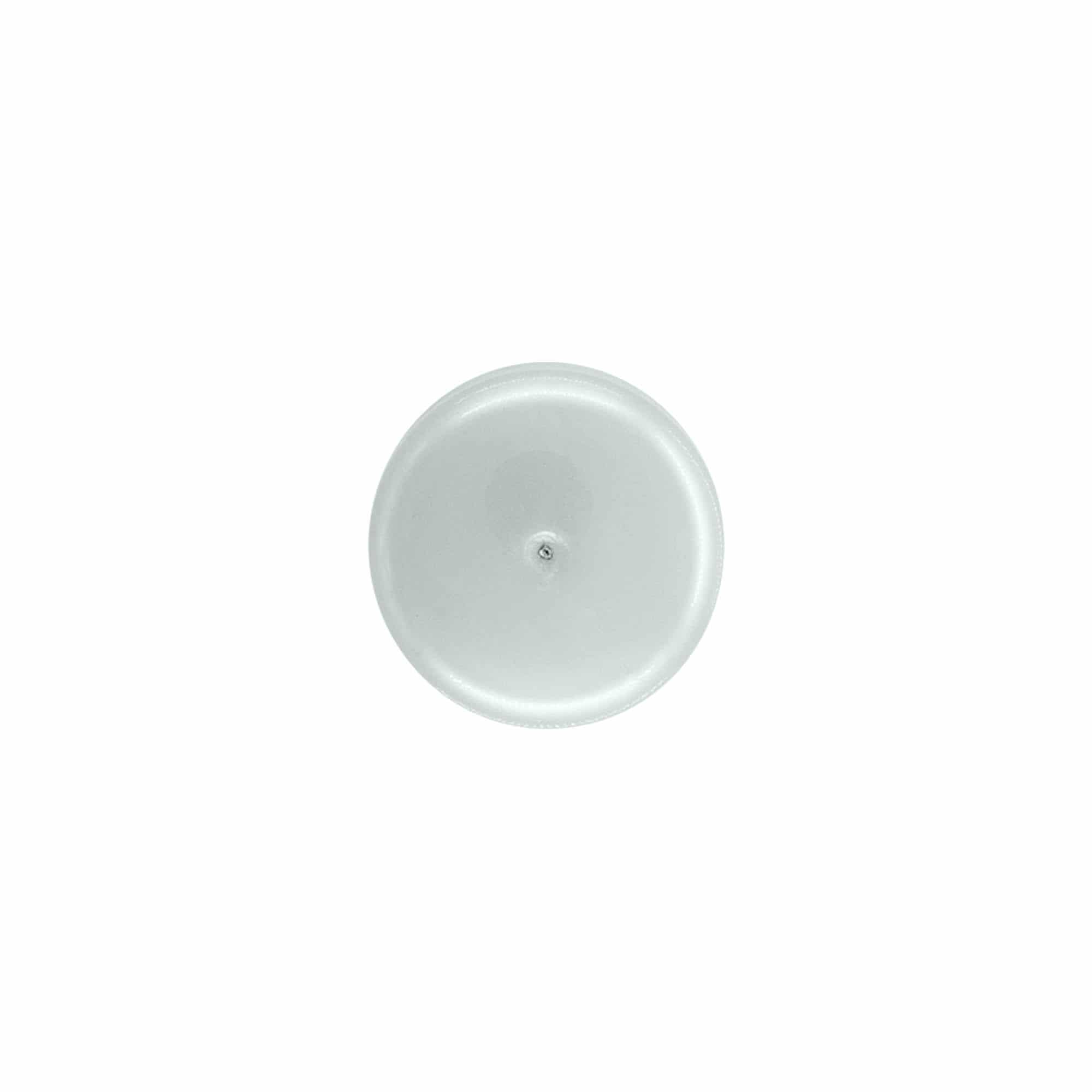 Zaporna kapa z vstavkom za brizgo, PP-plastika, srebrna, za odprtino: 24/410