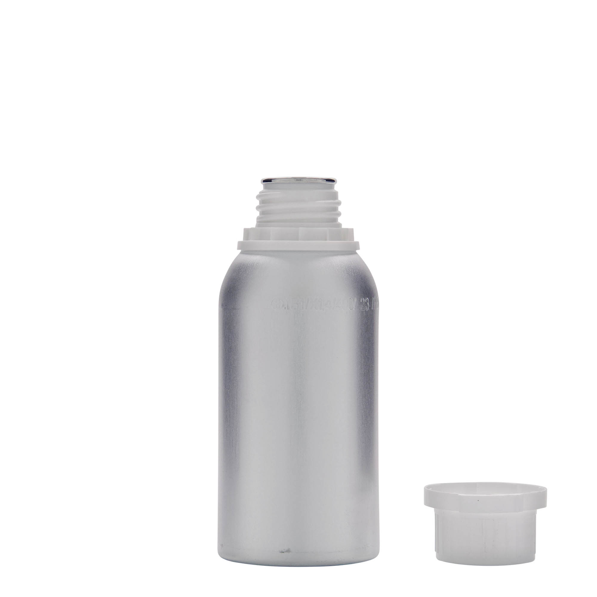 275 ml aluminijasta steklenica, kovina, srebrna, odprtina: DIN 32